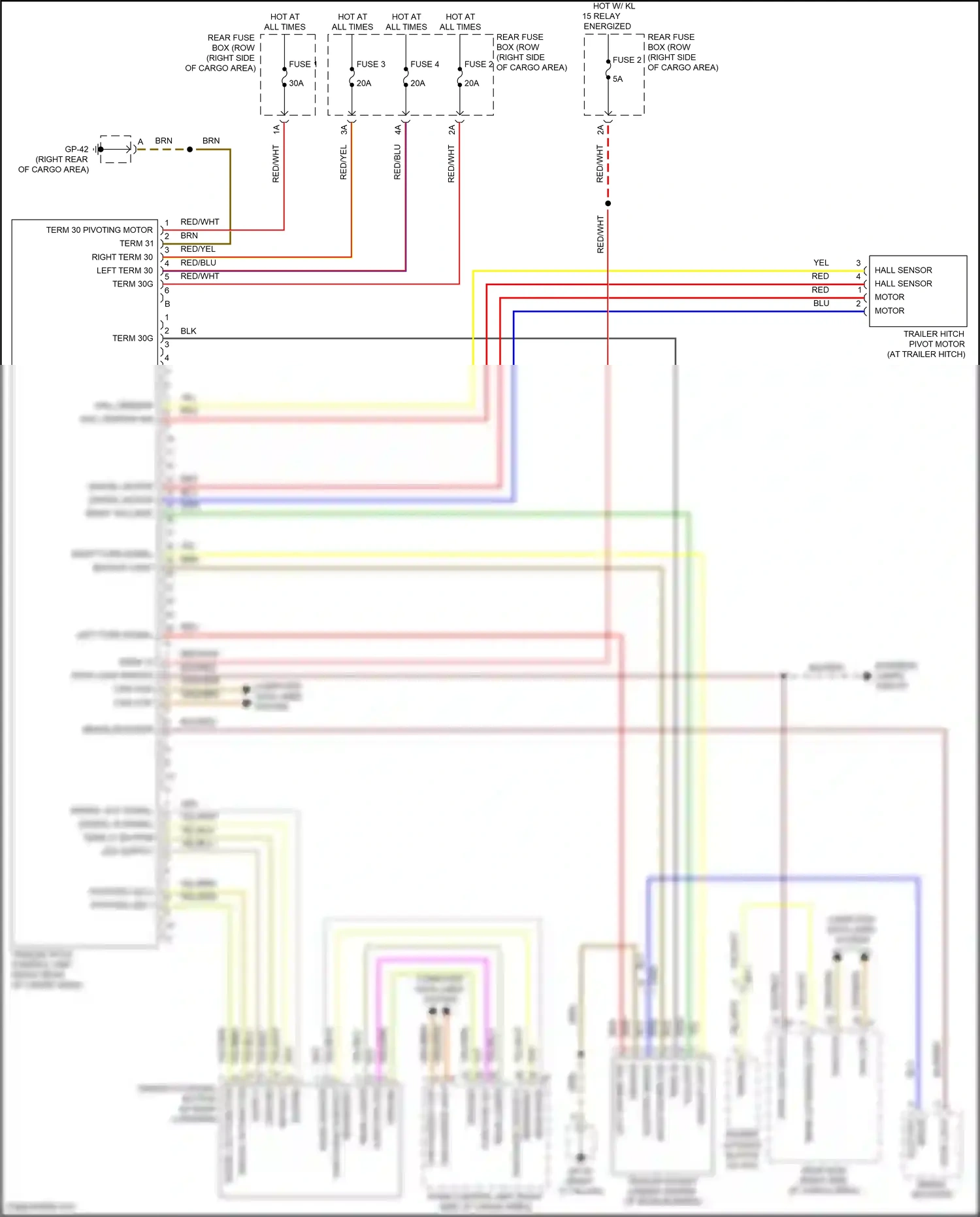 Wiring diagram function led for Porsche Macan I facelift 2 (2021-2024) (2 of 2)