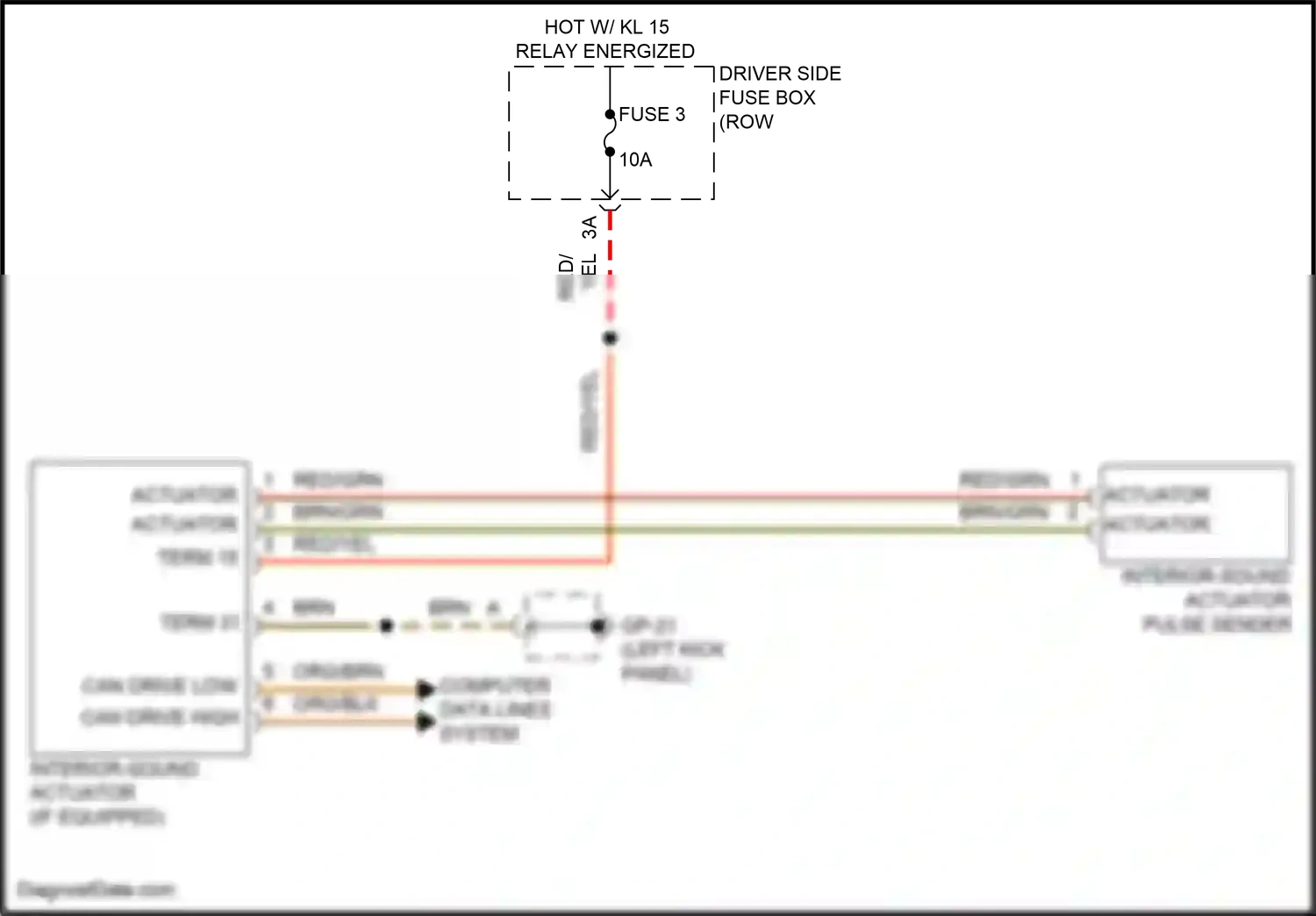 Wiring diagram gp-21 for Porsche Macan I facelift 2 (2021-2024) (23 of 29)