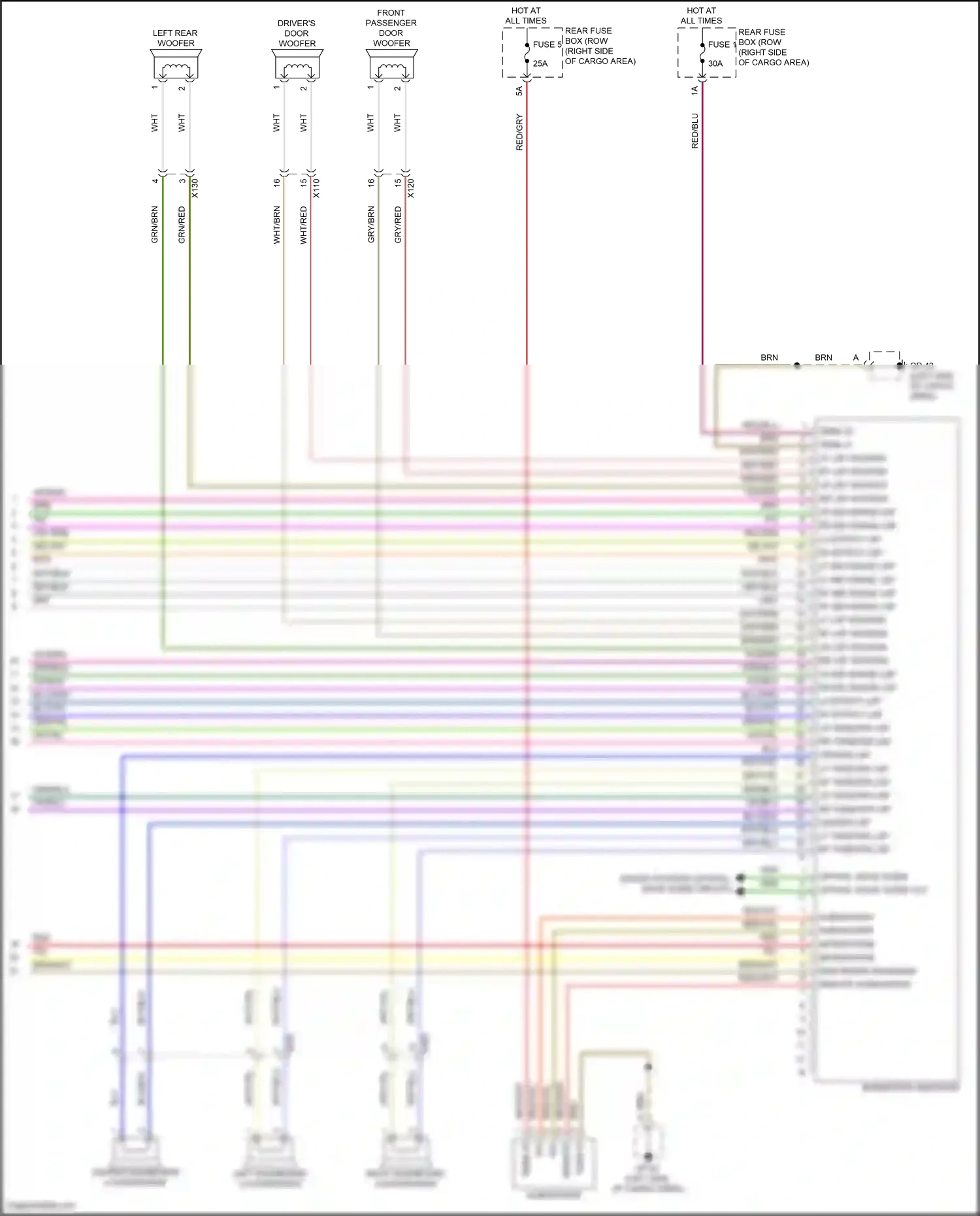 Wiring diagram optical wave guide in for Porsche Macan I facelift 2 (2021-2024) (2 of 5)