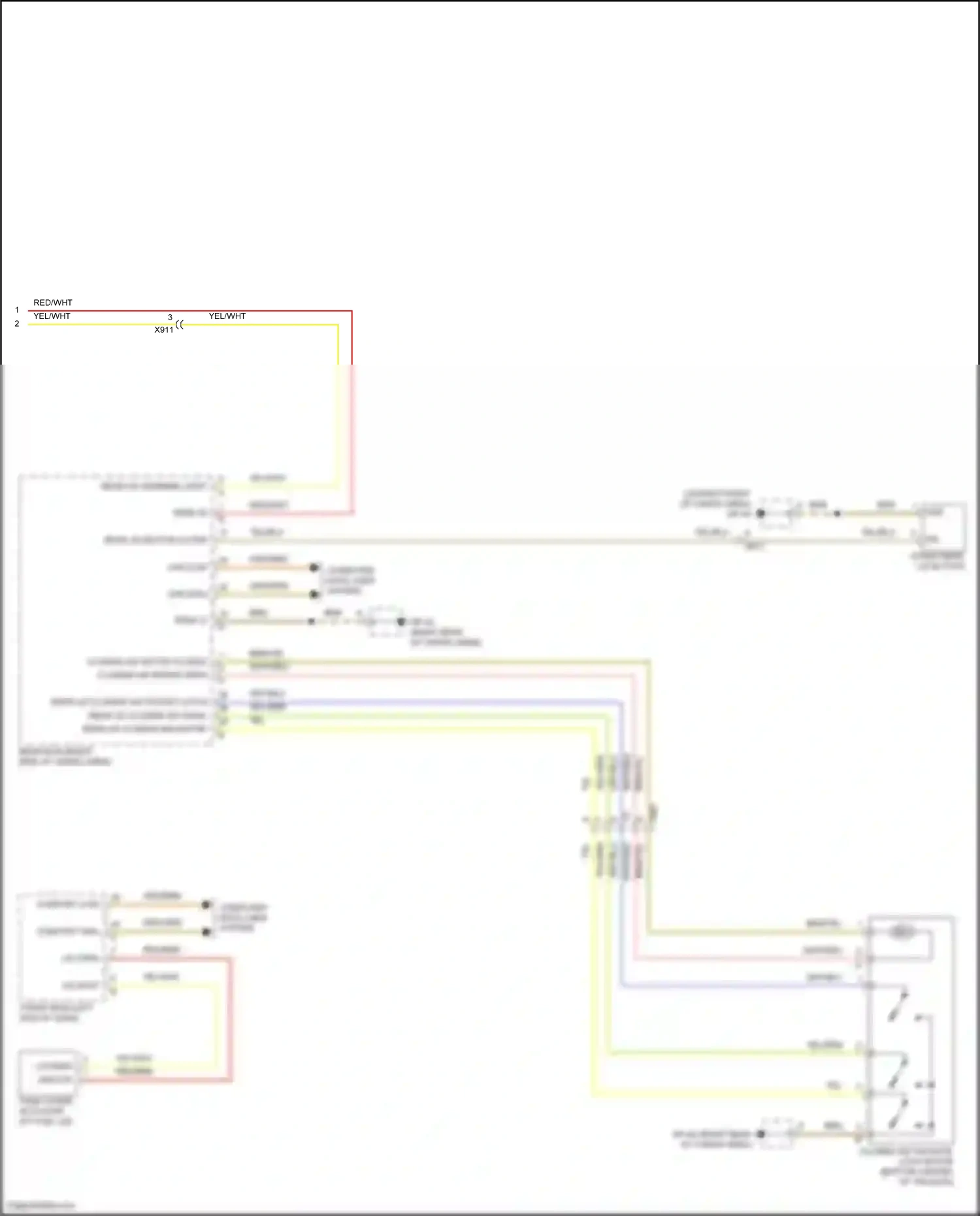Wiring diagram outer rear lid button for Porsche Macan I facelift 2 (2021-2024) (2 of 2)