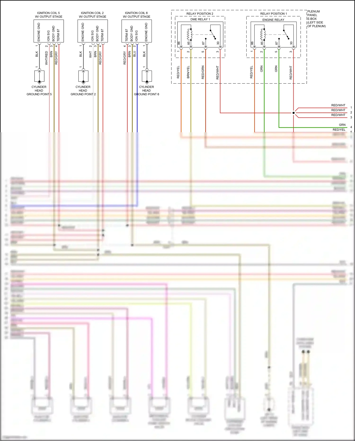 Wiring diagram plenum panel e-box for Porsche Macan I facelift 2 (2021-2024) (13 of 14)