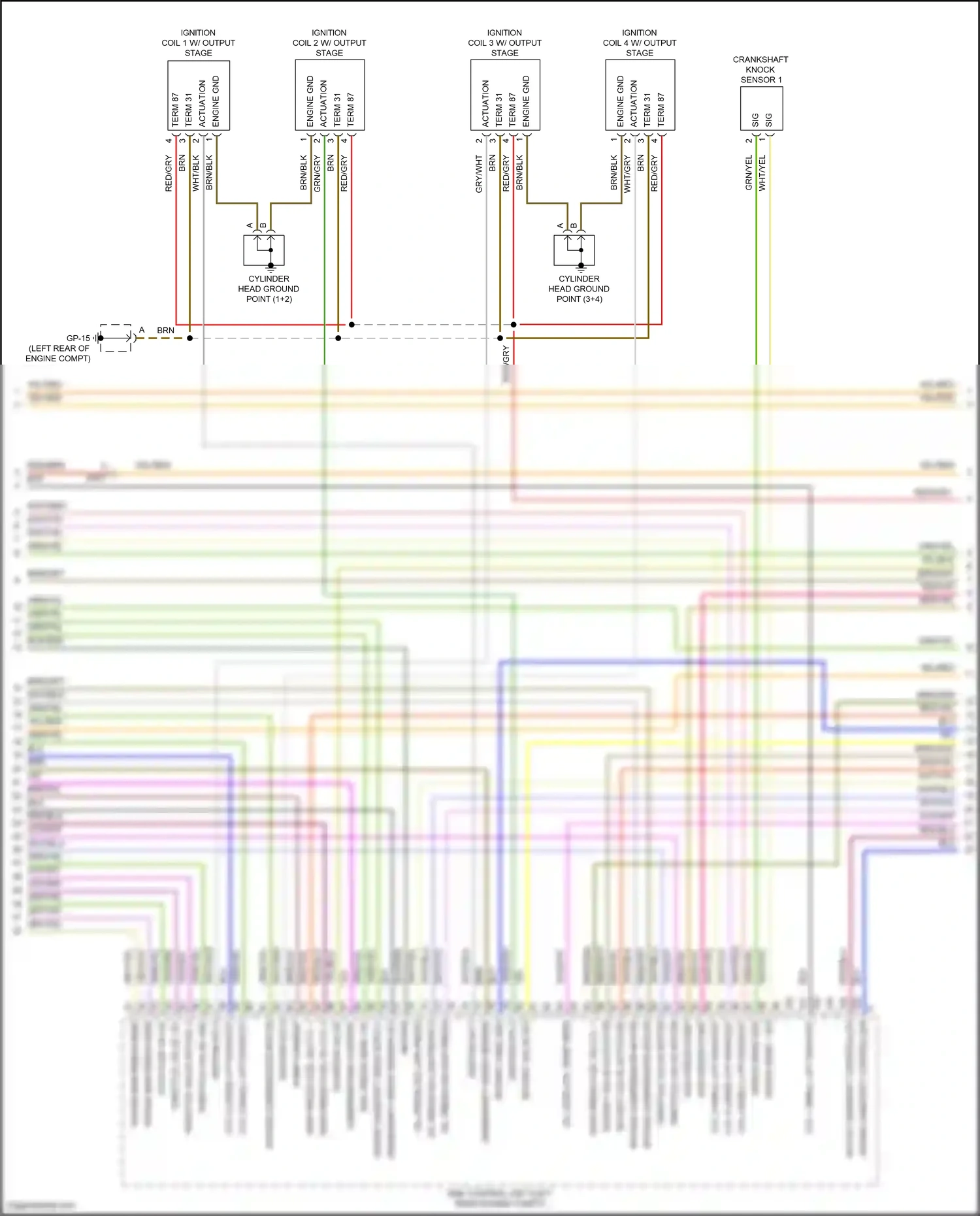 Wiring diagram pump current for Porsche Macan I facelift 2 (2021-2024) (2 of 4)