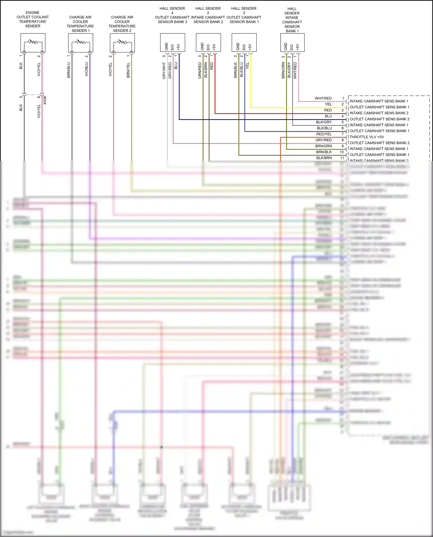 Wiring diagram throttle valve module for Porsche Macan I facelift 2 (2021-2024) (4 of 4)