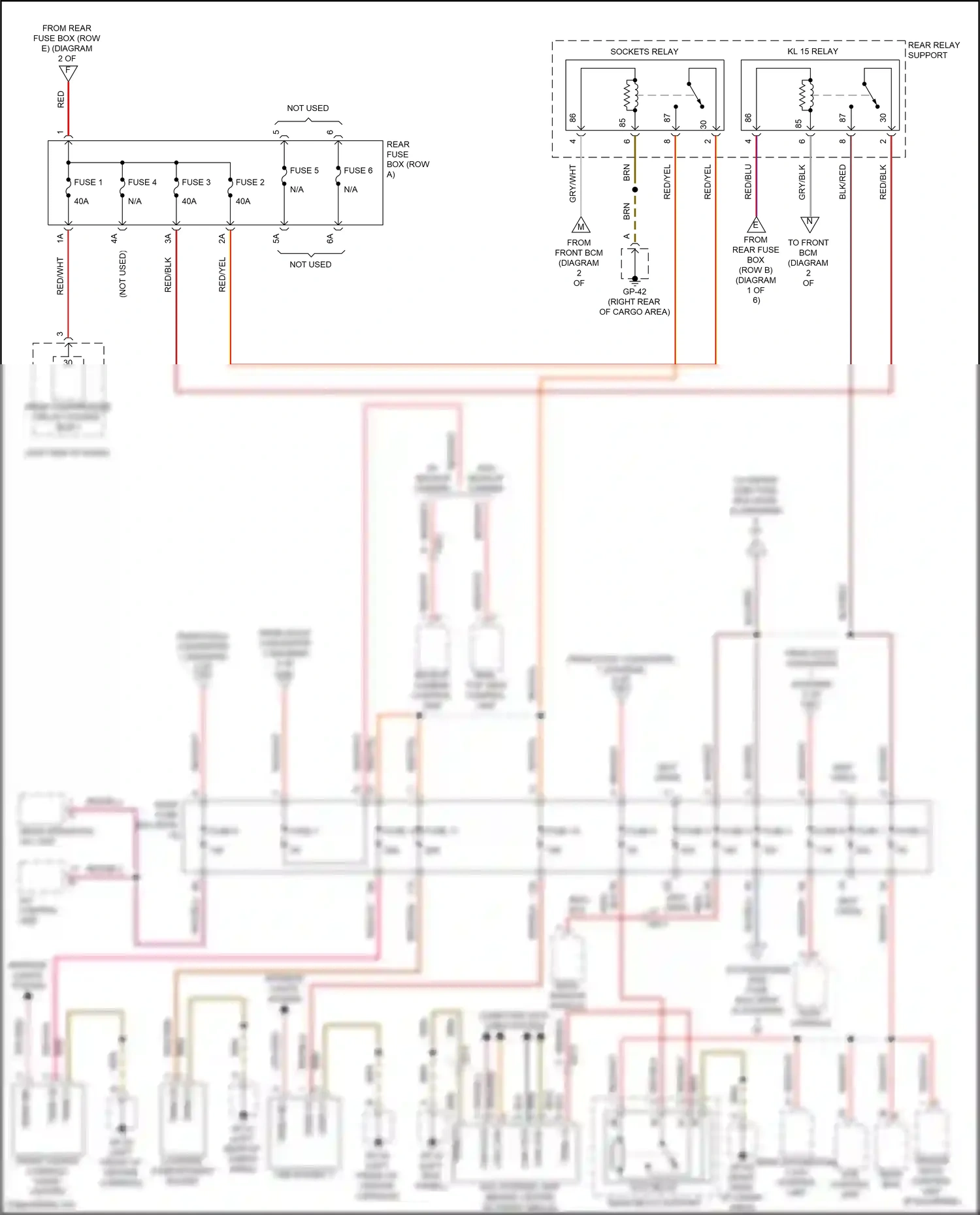 Wiring diagram usb socket 1 for Porsche Macan I facelift 2 (2021-2024) (3 of 3)