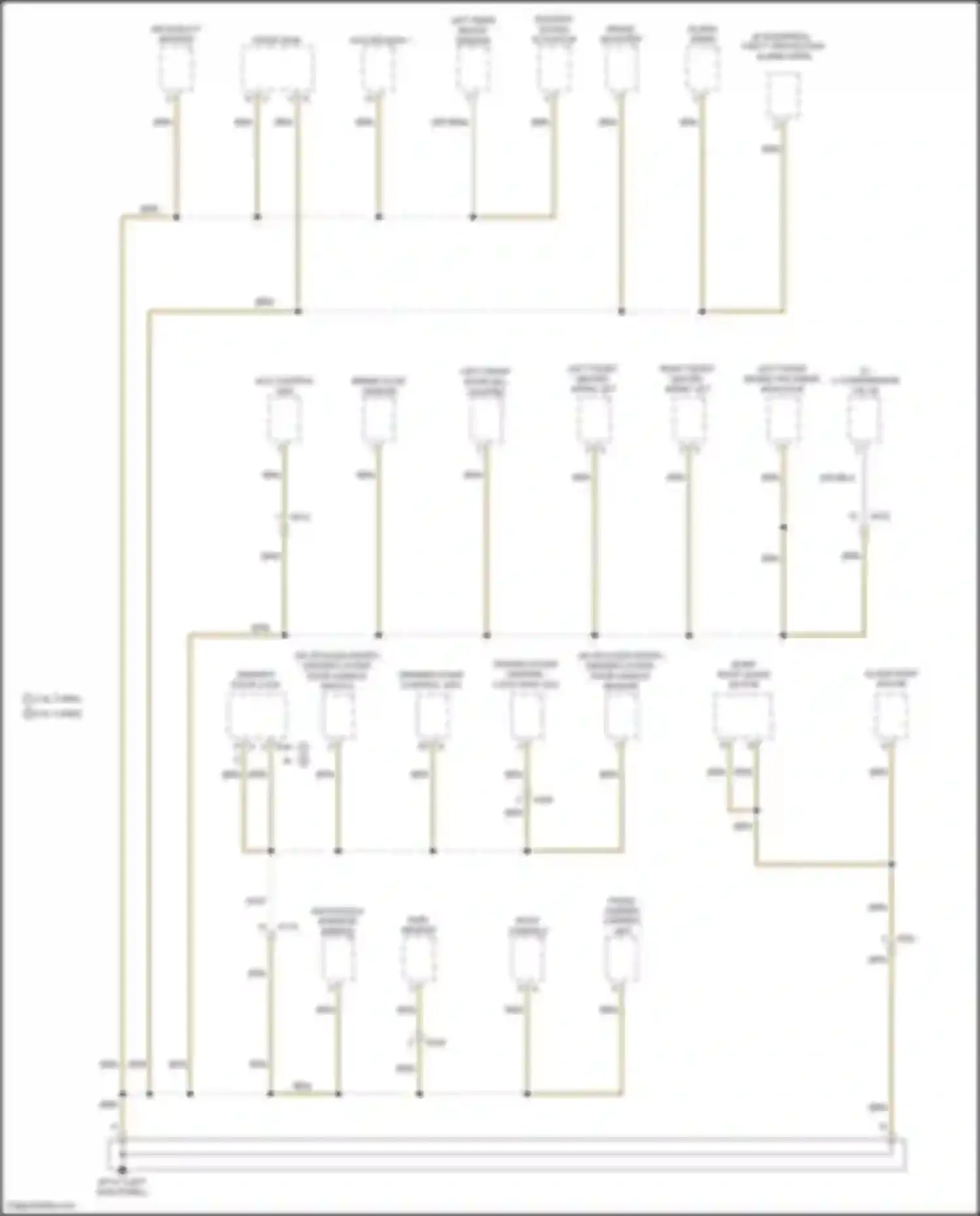 Macan Porsche I facelift (2018-2021): Ground distribution circuit (1 of 7)