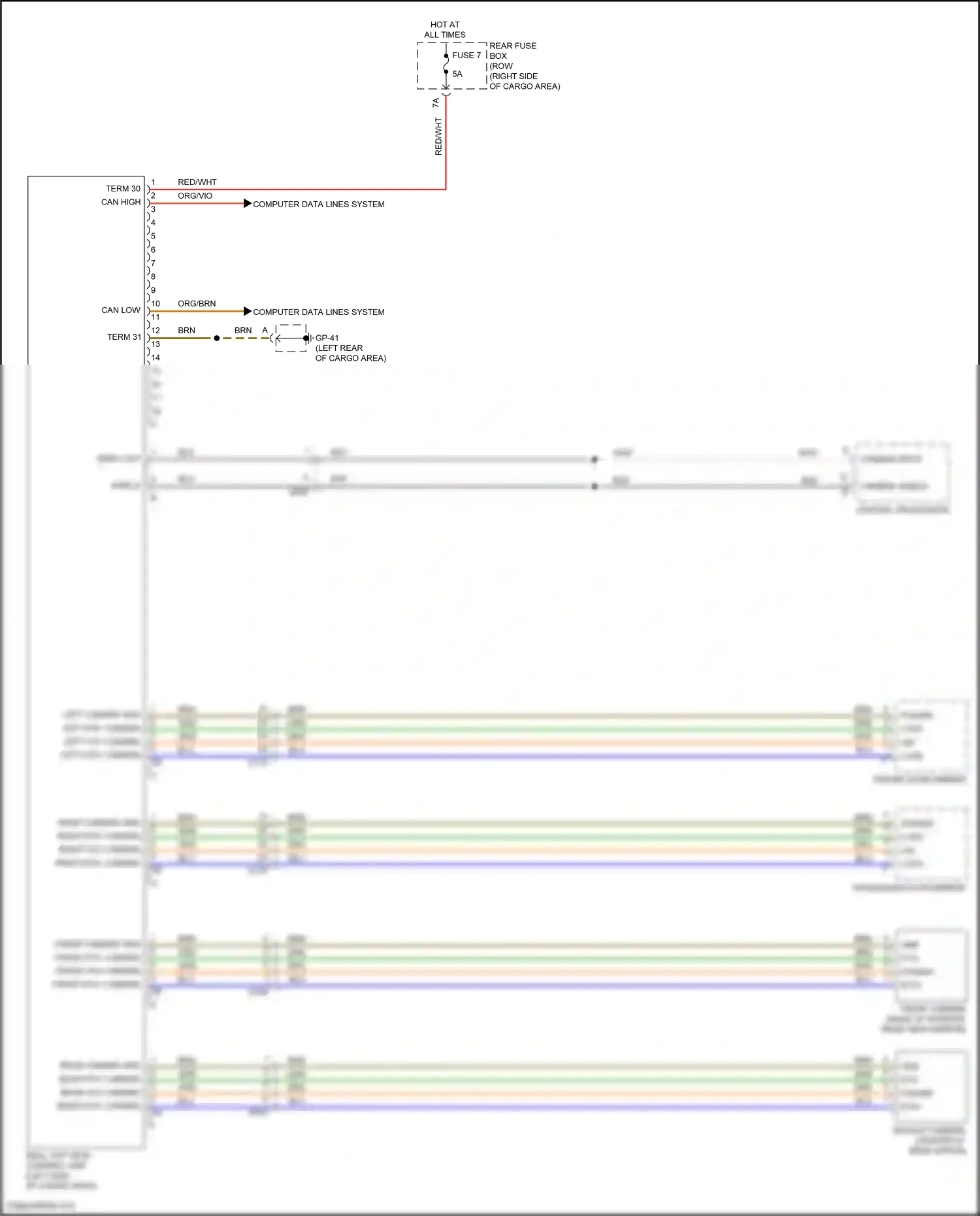 Wiring diagram blk for Porsche Macan I facelift (2018-2021) (39 of 81)