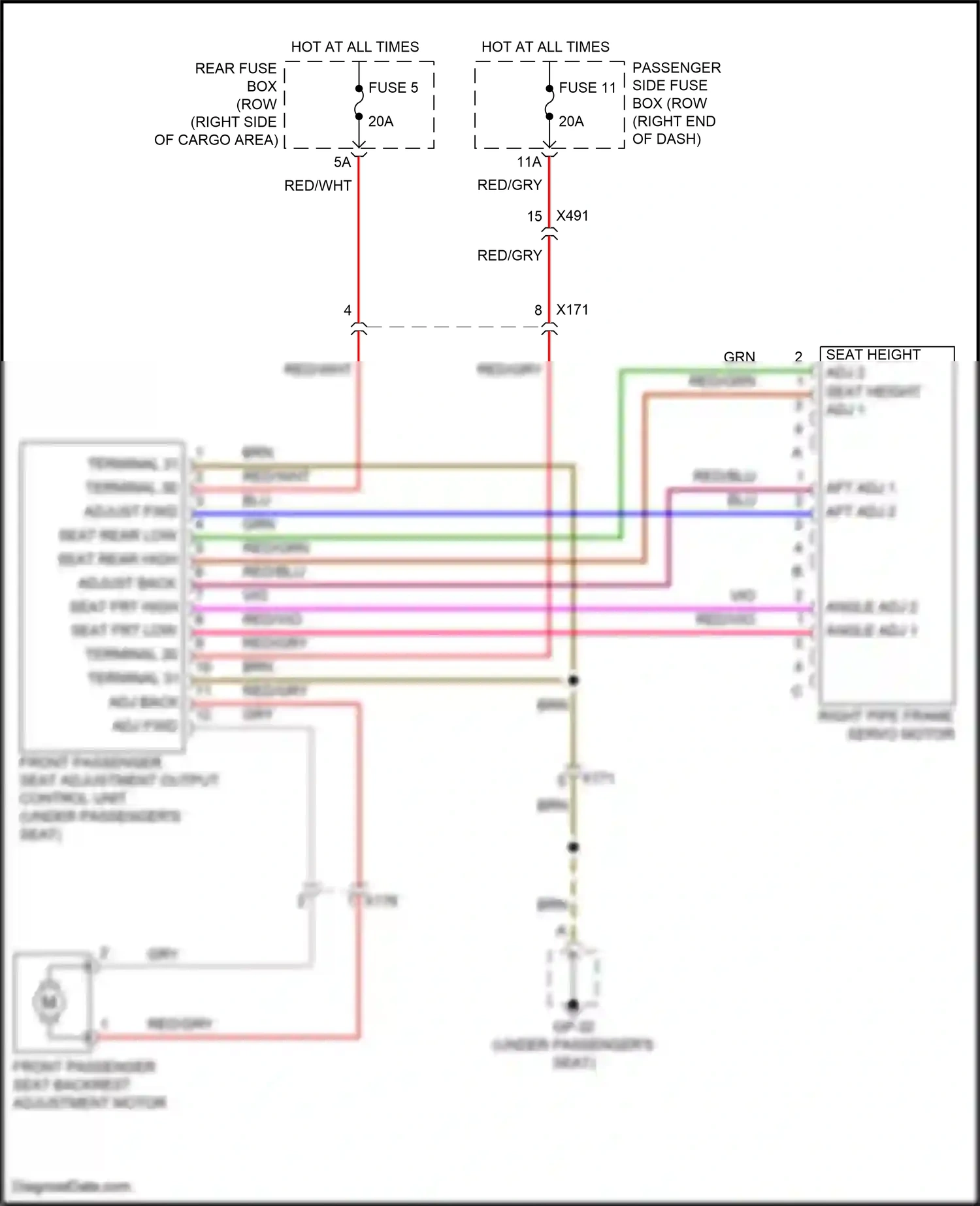 Wiring diagram blu for Porsche Macan I facelift (2018-2021) (5 of 74)