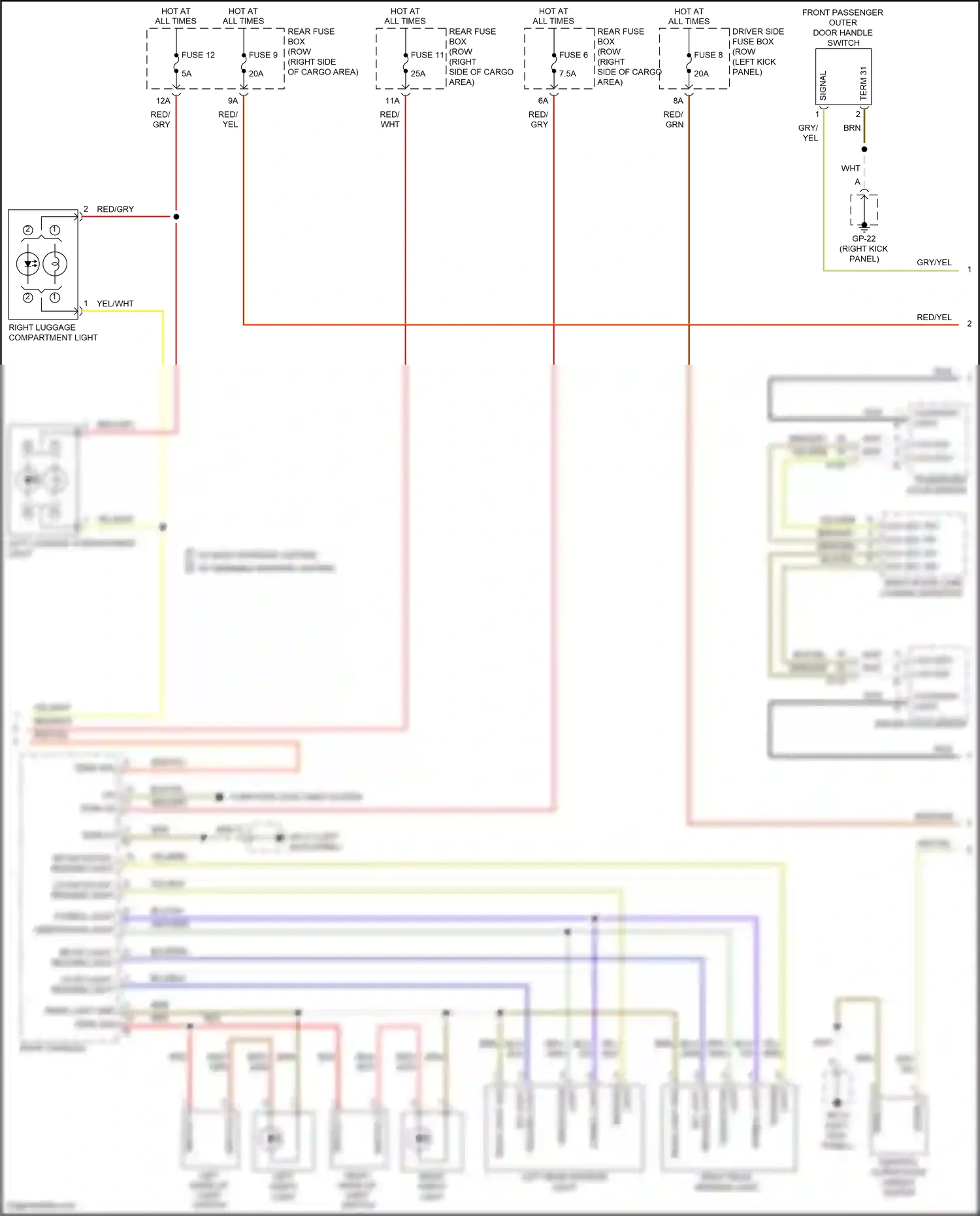 Wiring diagram blu/brn for Porsche Macan I facelift (2018-2021) (3 of 4)