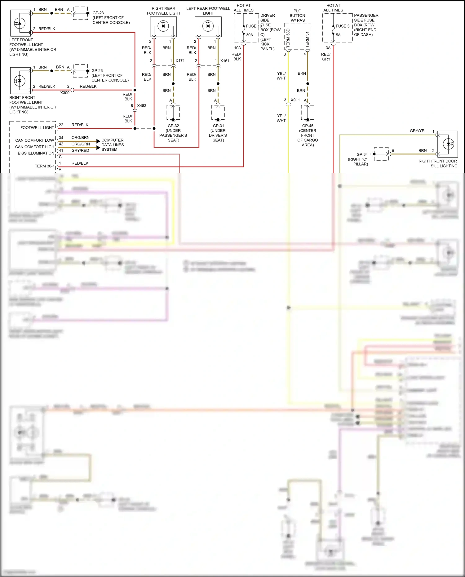 Wiring diagram brn for Porsche Macan I facelift (2018-2021) (74 of 125)