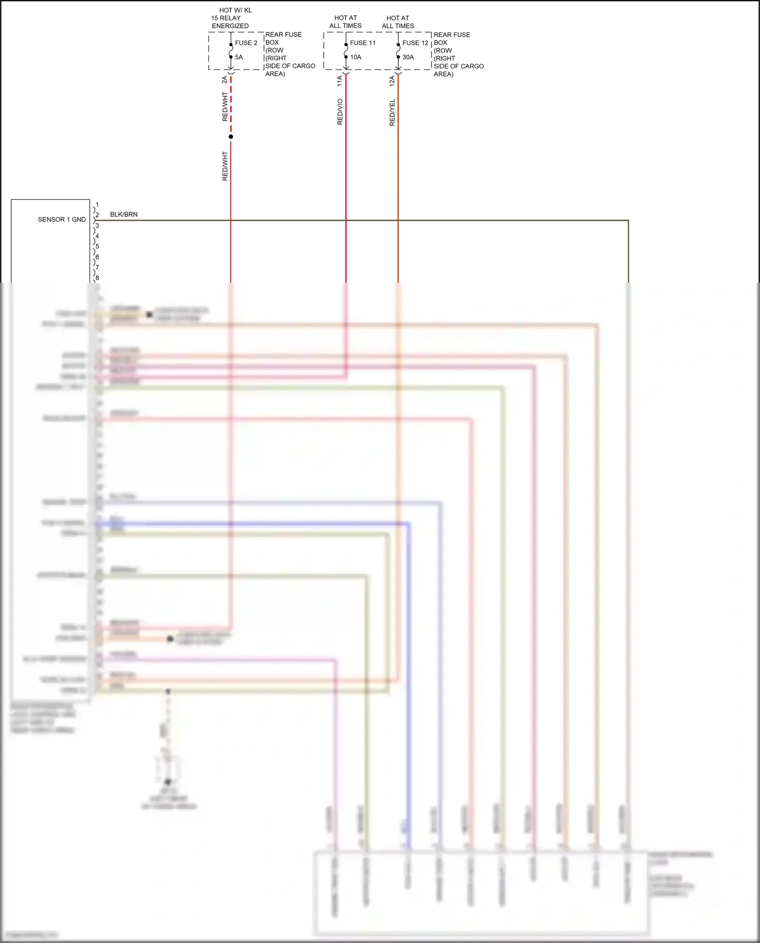 Wiring diagram fuse 11 for Porsche Macan I facelift (2018-2021) (22 of 24)