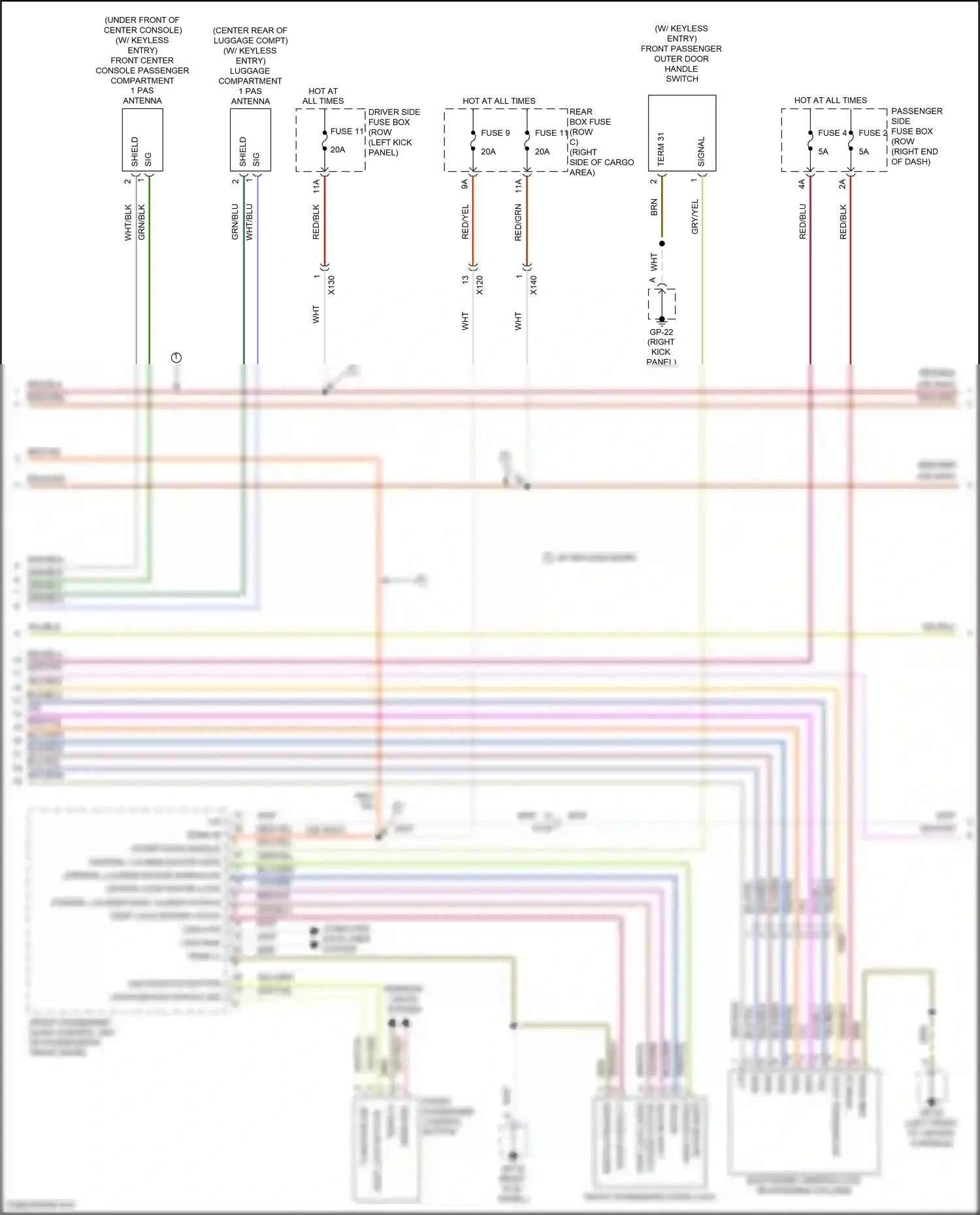 Wiring diagram fuse 4 for Porsche Macan I facelift (2018-2021) (9 of 17)