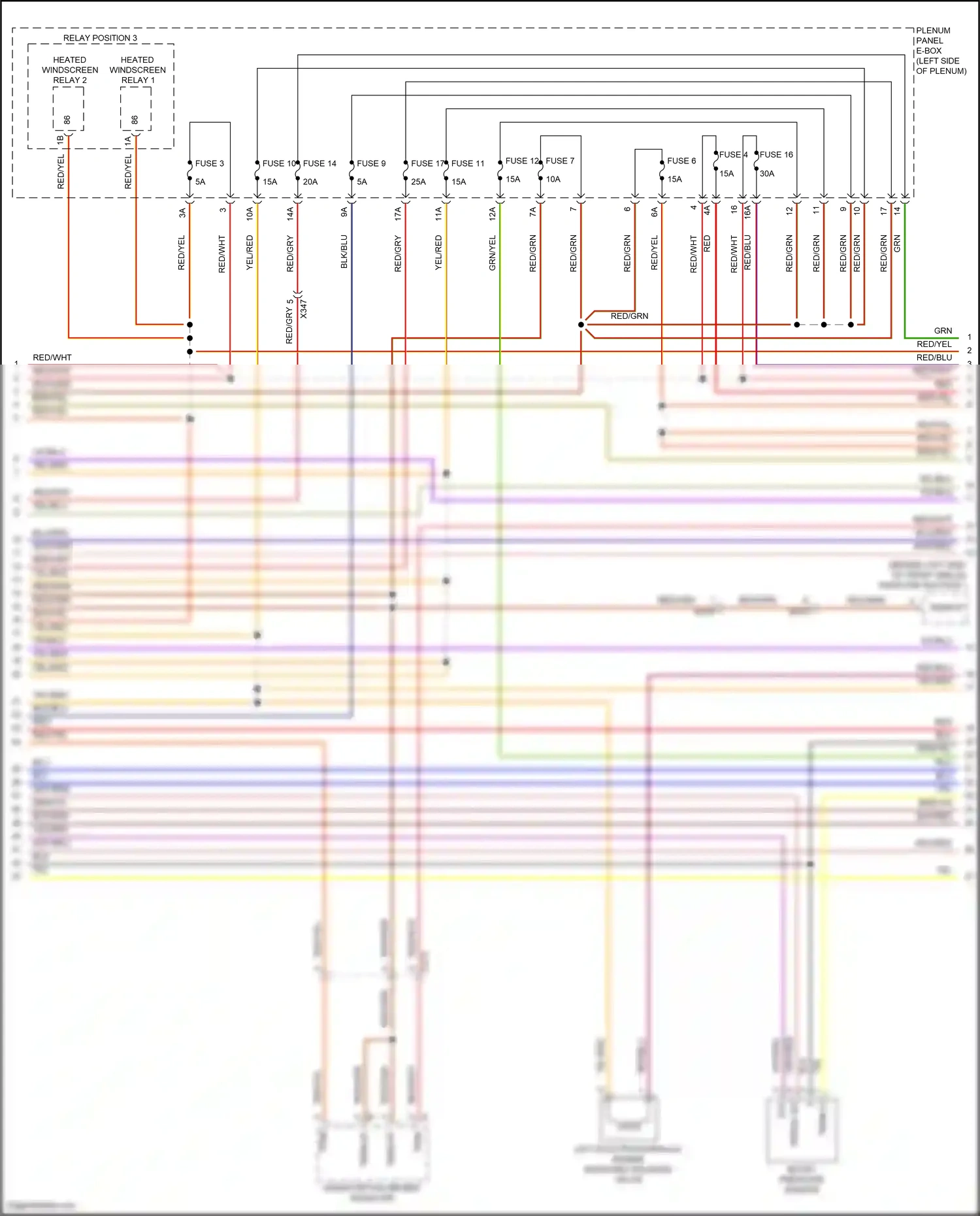 Wiring diagram fuse 6 for Porsche Macan I facelift (2018-2021) (19 of 22)