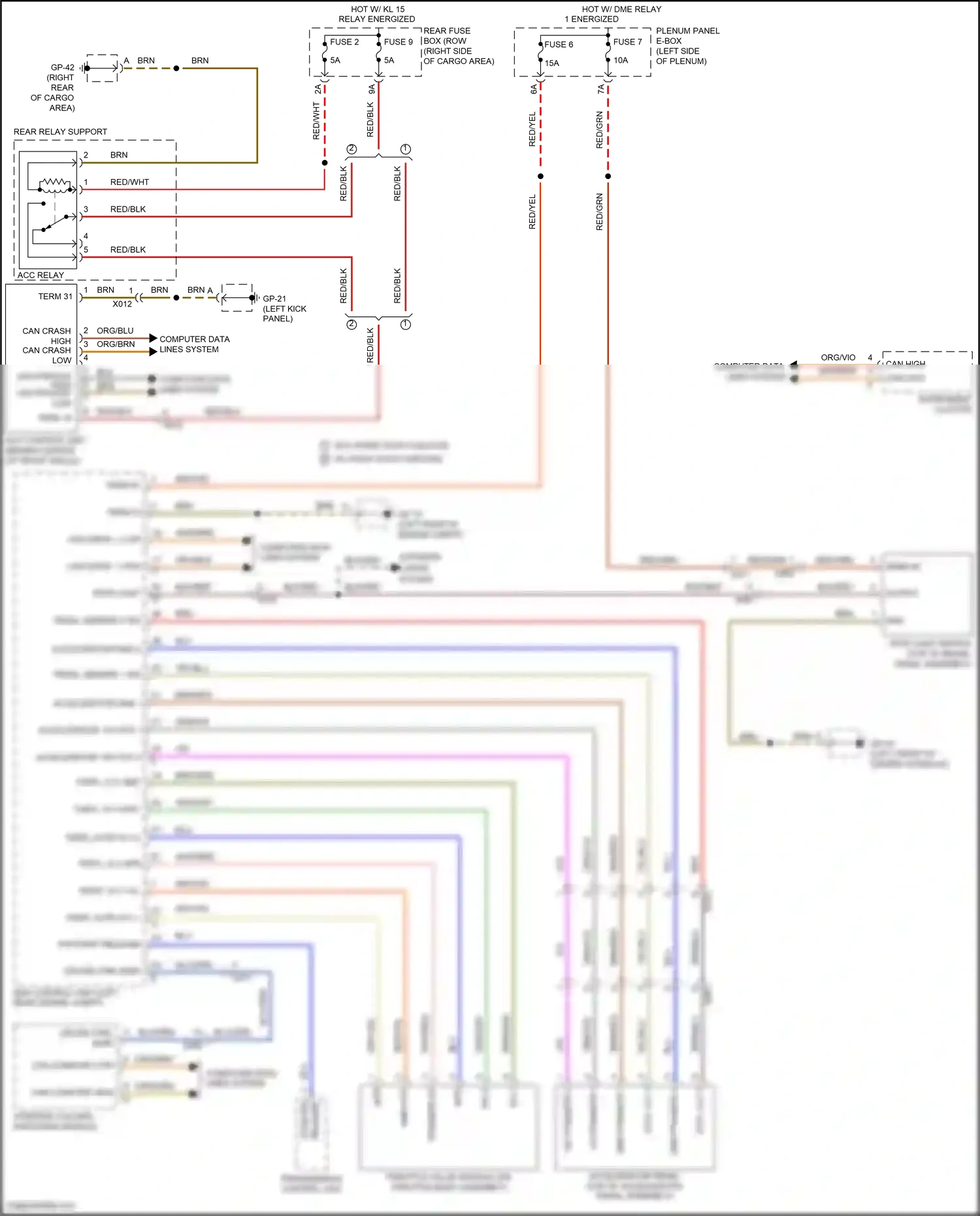 Wiring diagram gp-15 for Porsche Macan I facelift (2018-2021) (12 of 15)