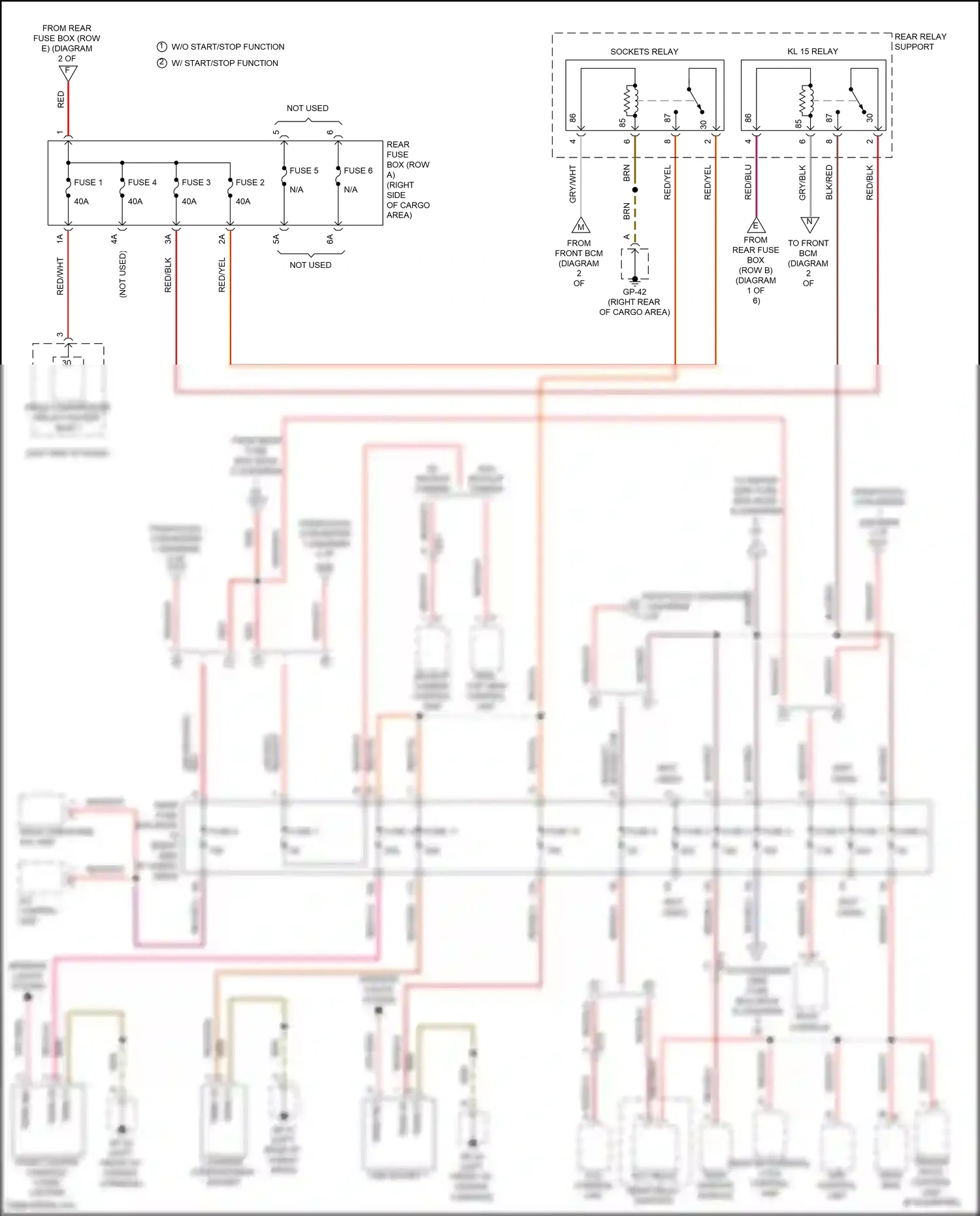 Wiring diagram gry/red for Porsche Macan I facelift (2018-2021) (27 of 35)
