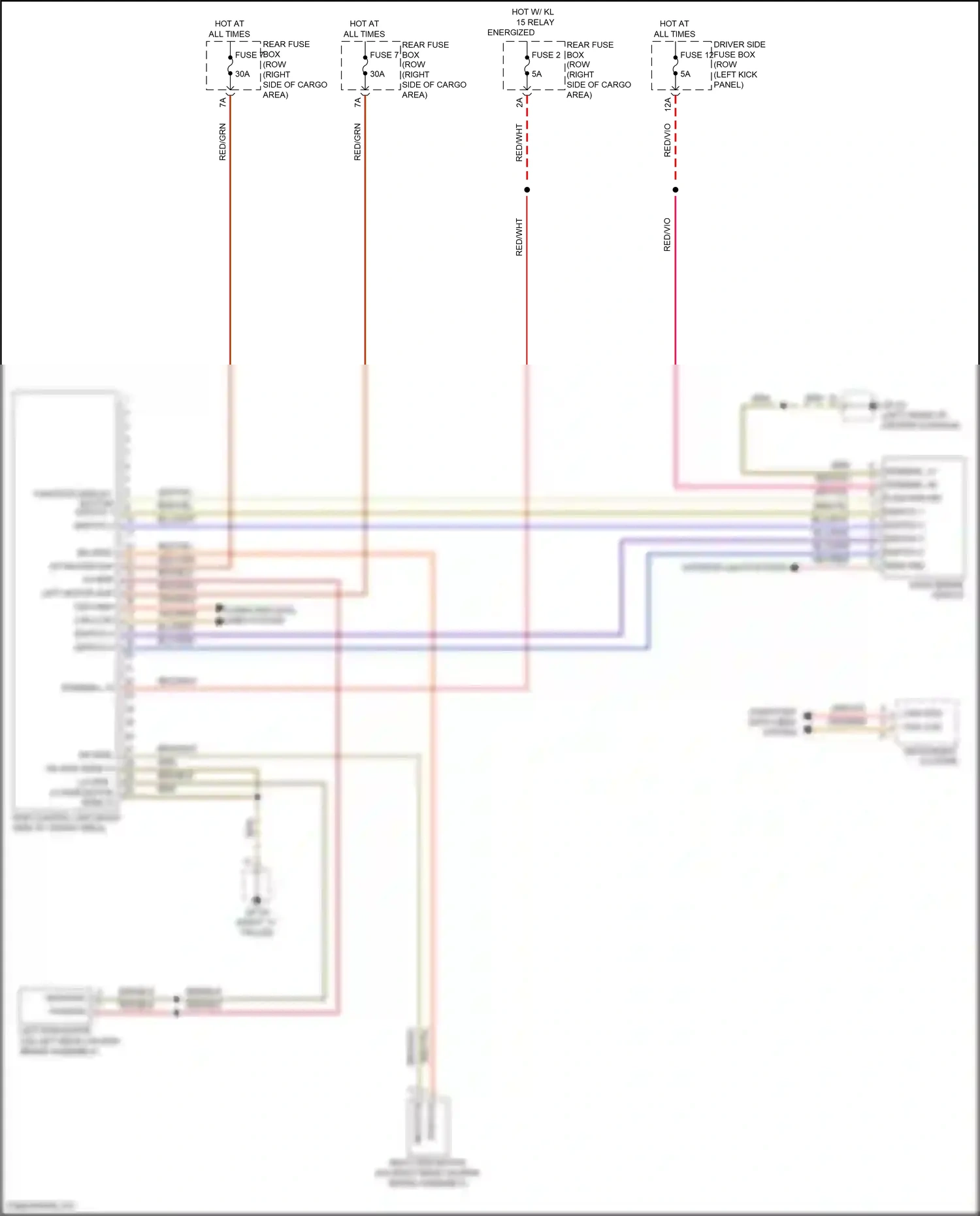 Wiring diagram left epb motor + for Porsche Macan I facelift (2018-2021) (1 of 1)