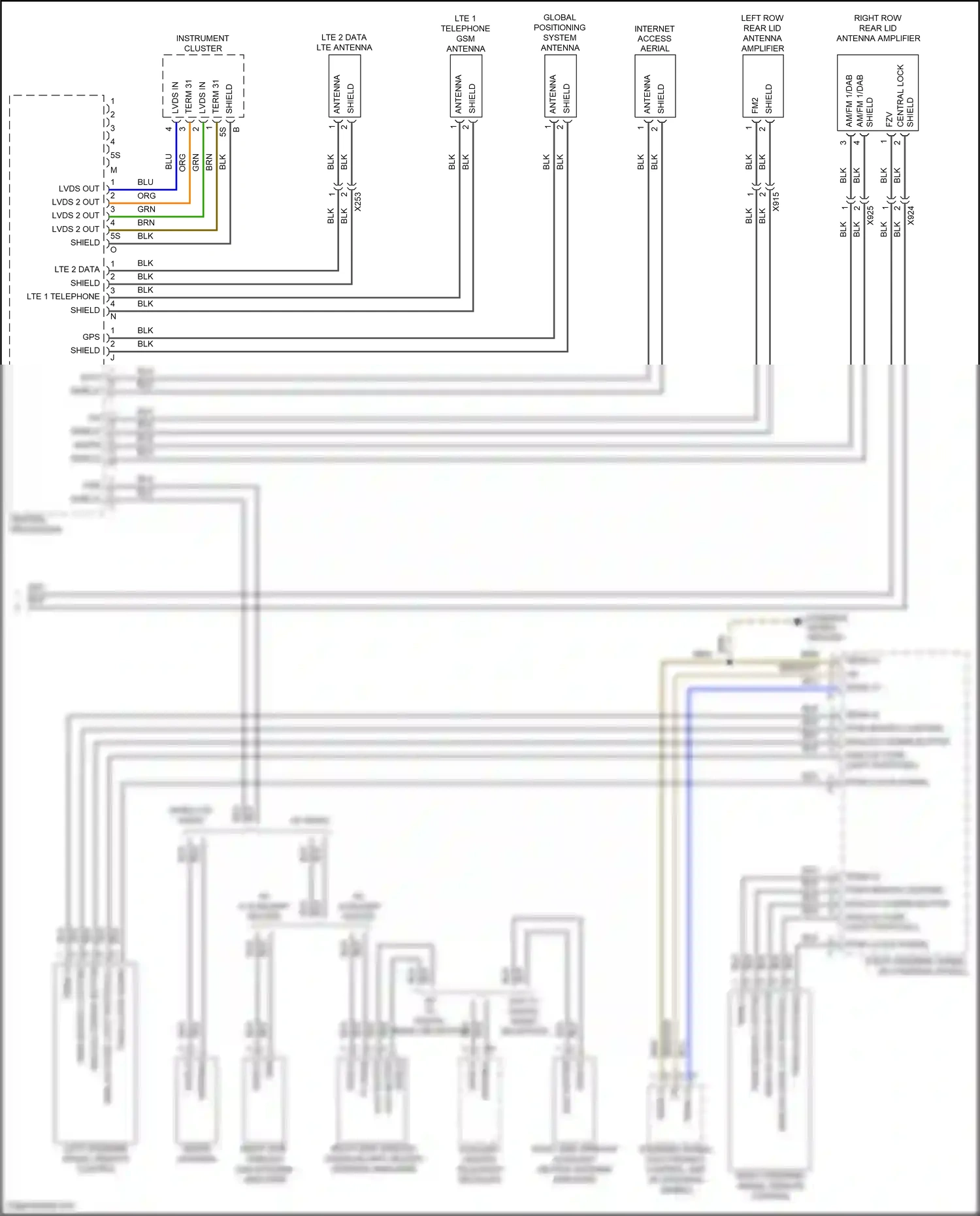 Wiring diagram lte 2 data for Porsche Macan I facelift (2018-2021) (1 of 6)