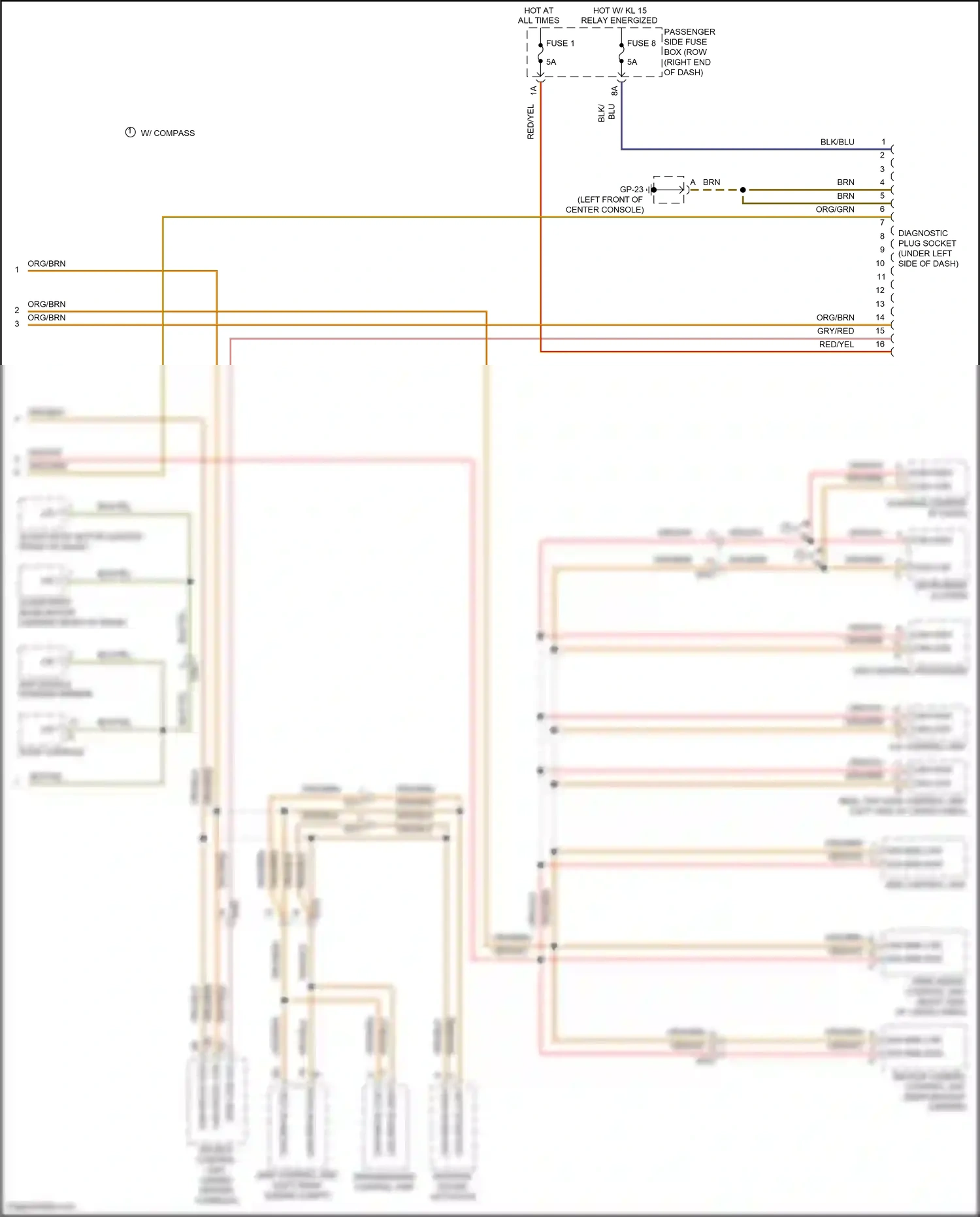 Wiring diagram org/brn for Porsche Macan I facelift (2018-2021) (54 of 75)