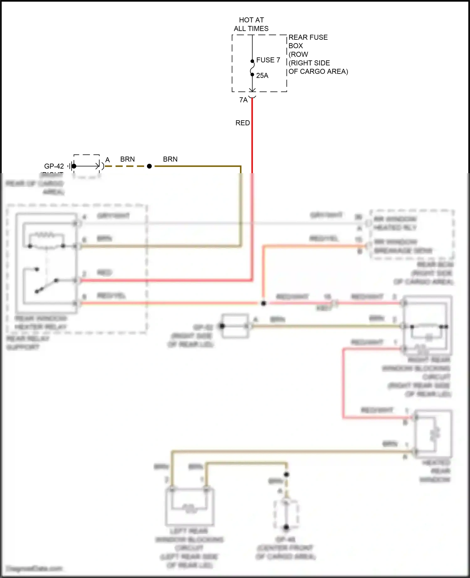 Wiring diagram rear bcm for Porsche Macan I facelift (2018-2021) (3 of 16)