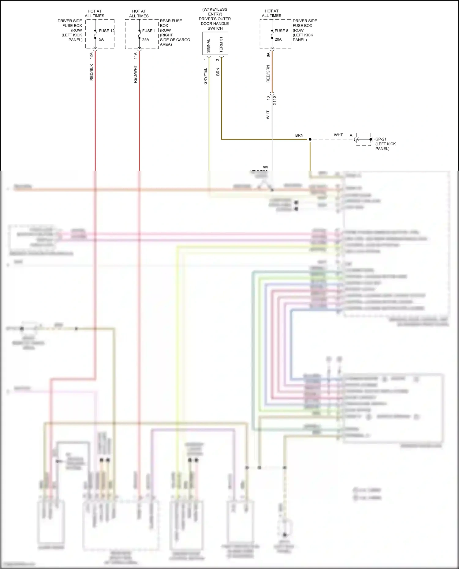 Wiring diagram save motor for Porsche Macan I facelift (2018-2021) (1 of 2)