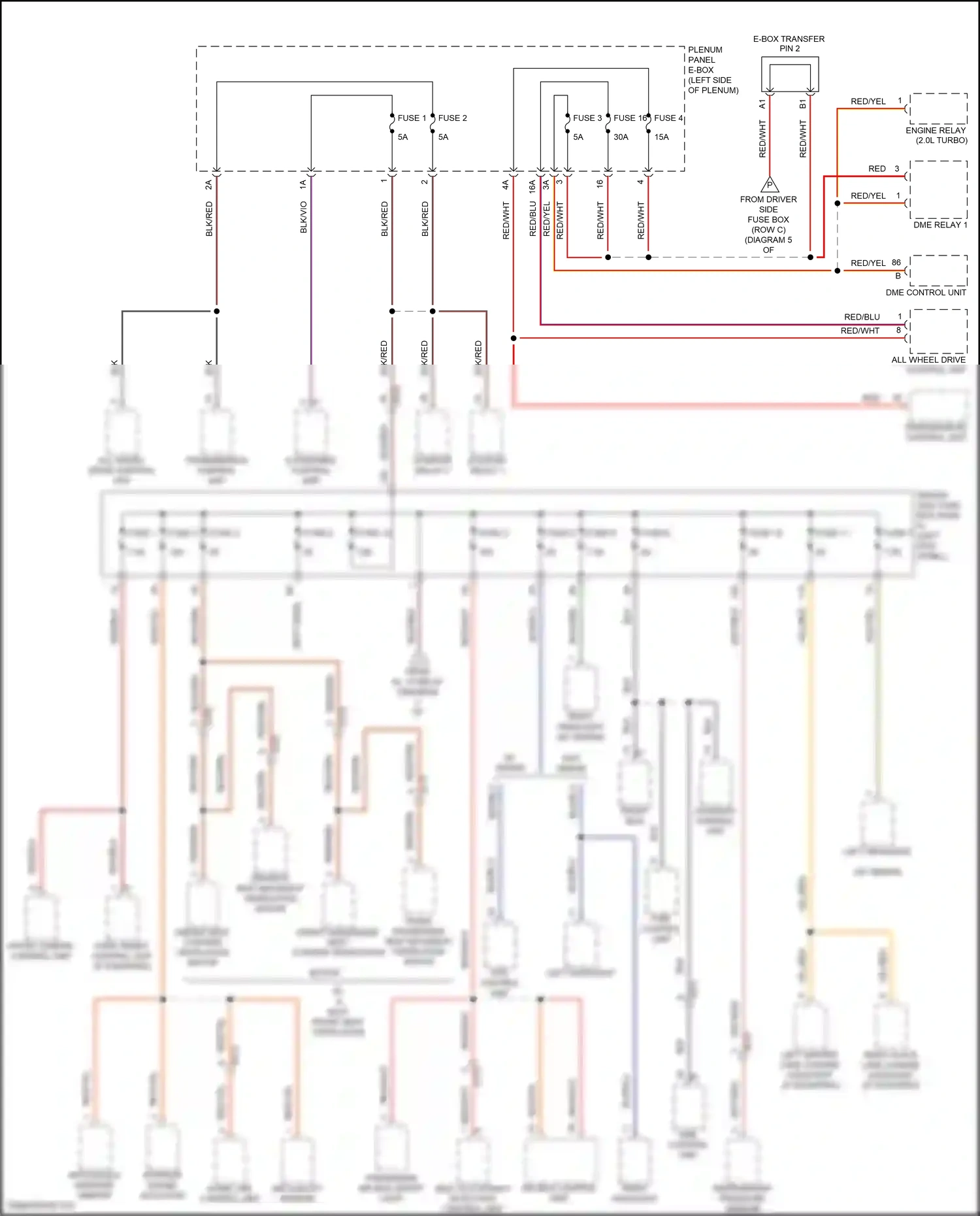 Wiring diagram starter relay 2 for Porsche Macan I facelift (2018-2021) (2 of 4)
