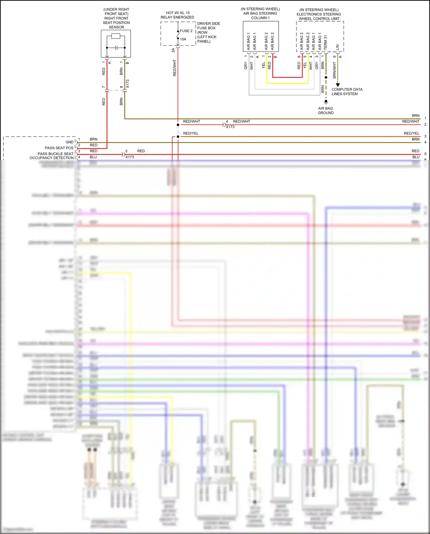 Wiring diagram steering column switching module for Porsche Macan I facelift (2018-2021) (16 of 16)