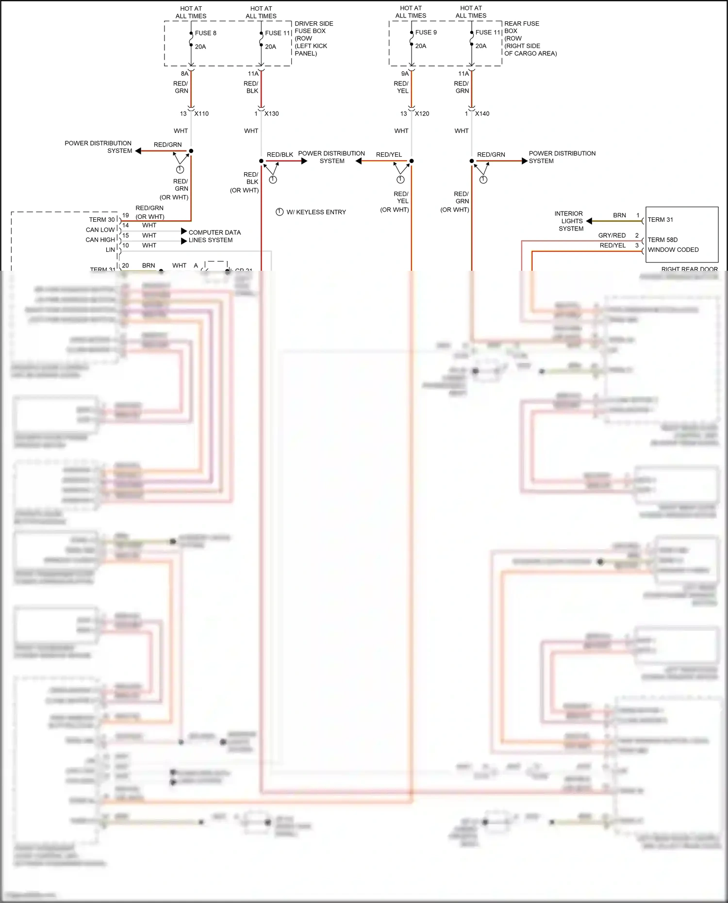 Wiring diagram term 30 for Porsche Macan I facelift (2018-2021) (69 of 76)
