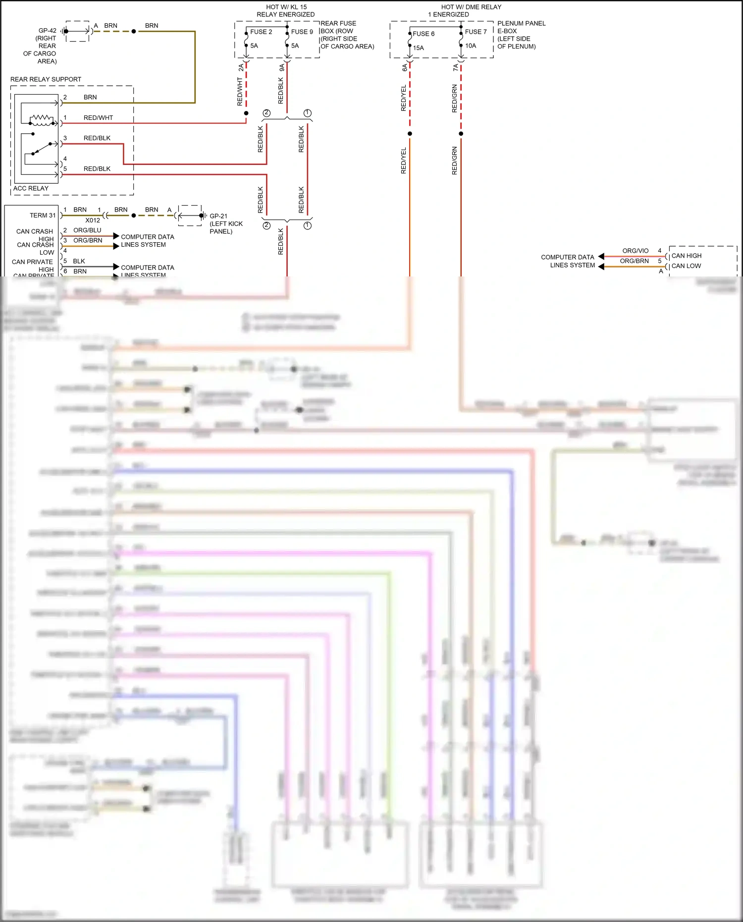 Wiring diagram term 87 for Porsche Macan I facelift (2018-2021) (11 of 19)