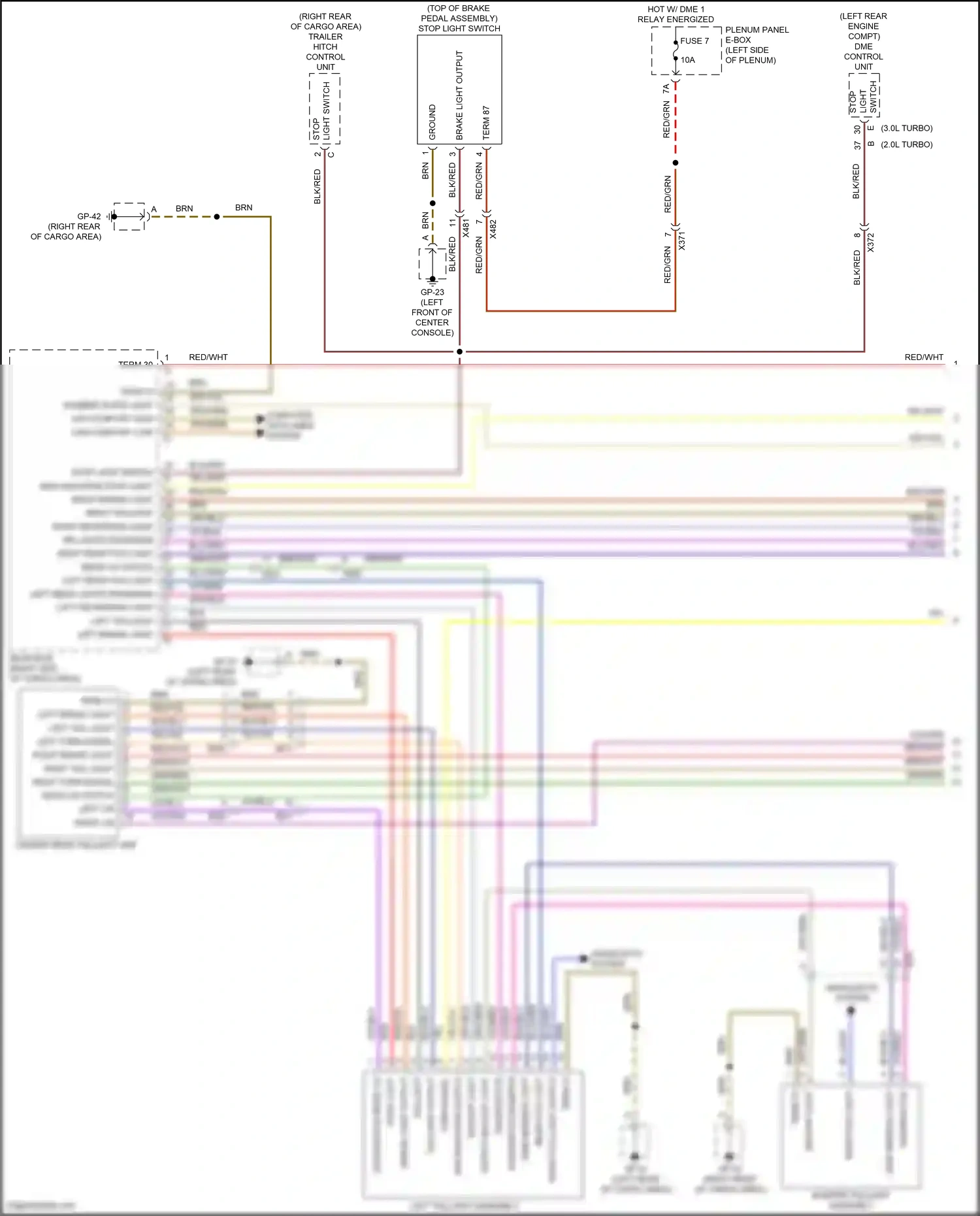 Wiring diagram vio/grn for Porsche Macan I facelift (2018-2021) (2 of 32)