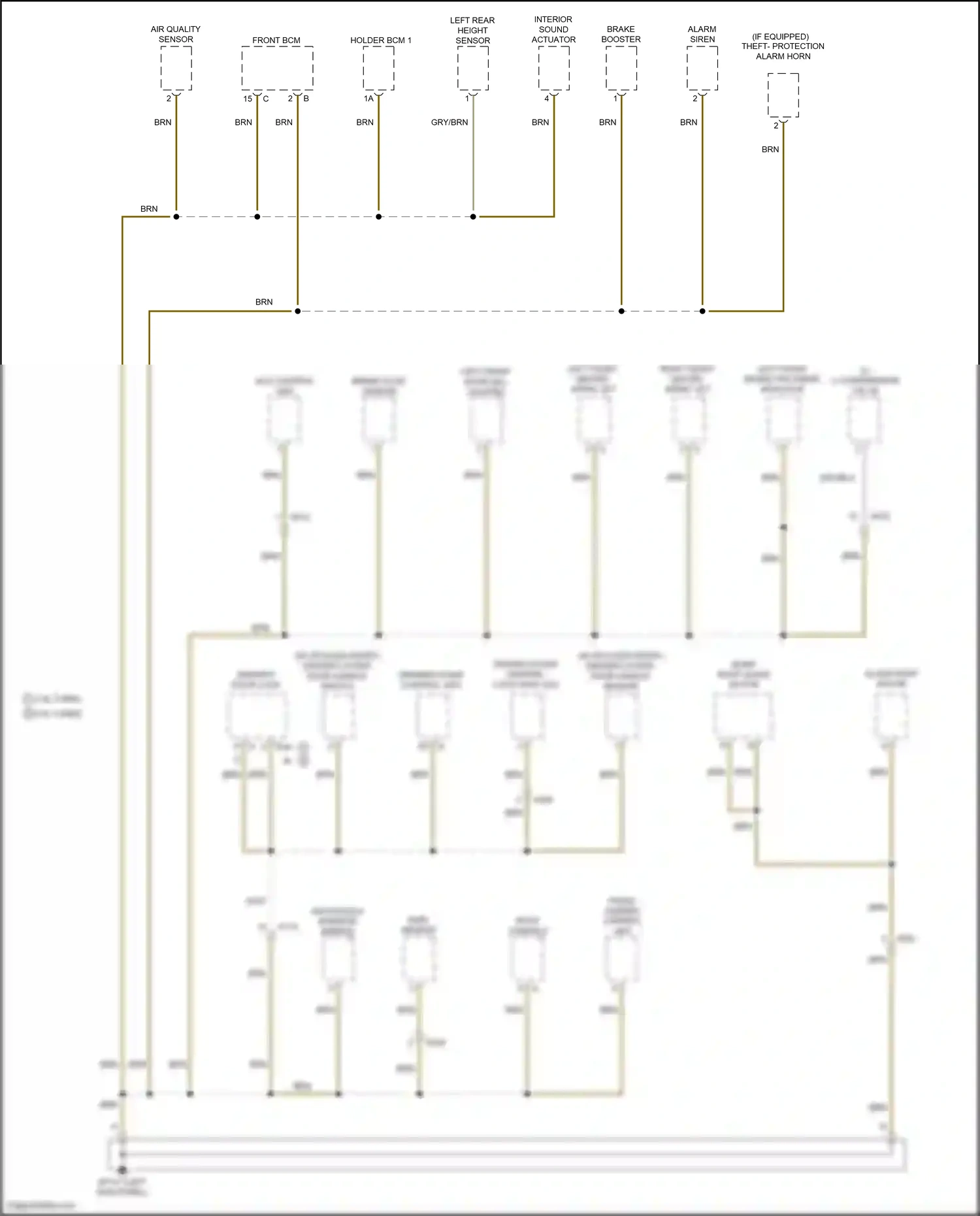 Wiring diagram w/ keyless entry for Porsche Macan I facelift (2018-2021) (1 of 21)