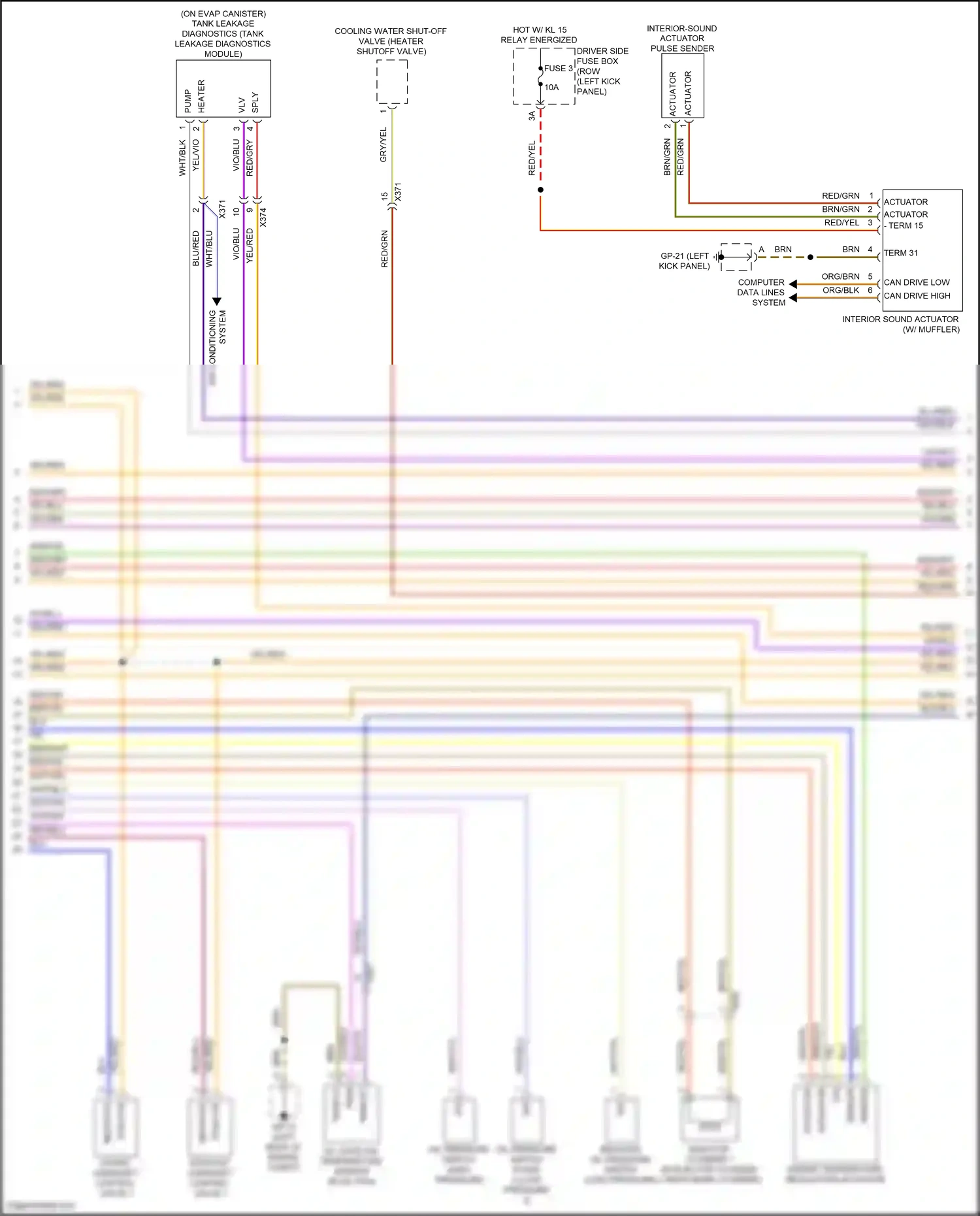 Wiring diagram yel for Porsche Macan I facelift (2018-2021) (50 of 58)