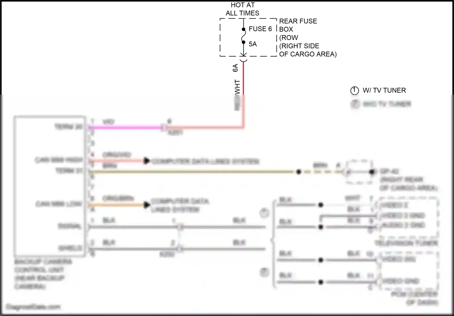 Wiring diagram blk for Porsche Macan I (2014-2019) (43 of 69)