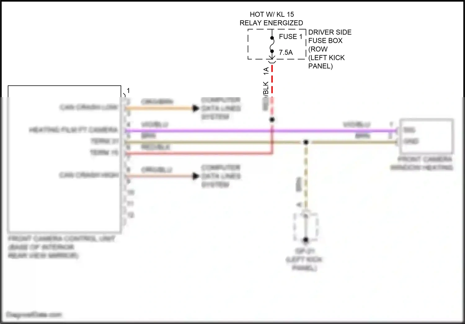Wiring diagram can crash high for Porsche Macan I (2014-2019) (4 of 6)