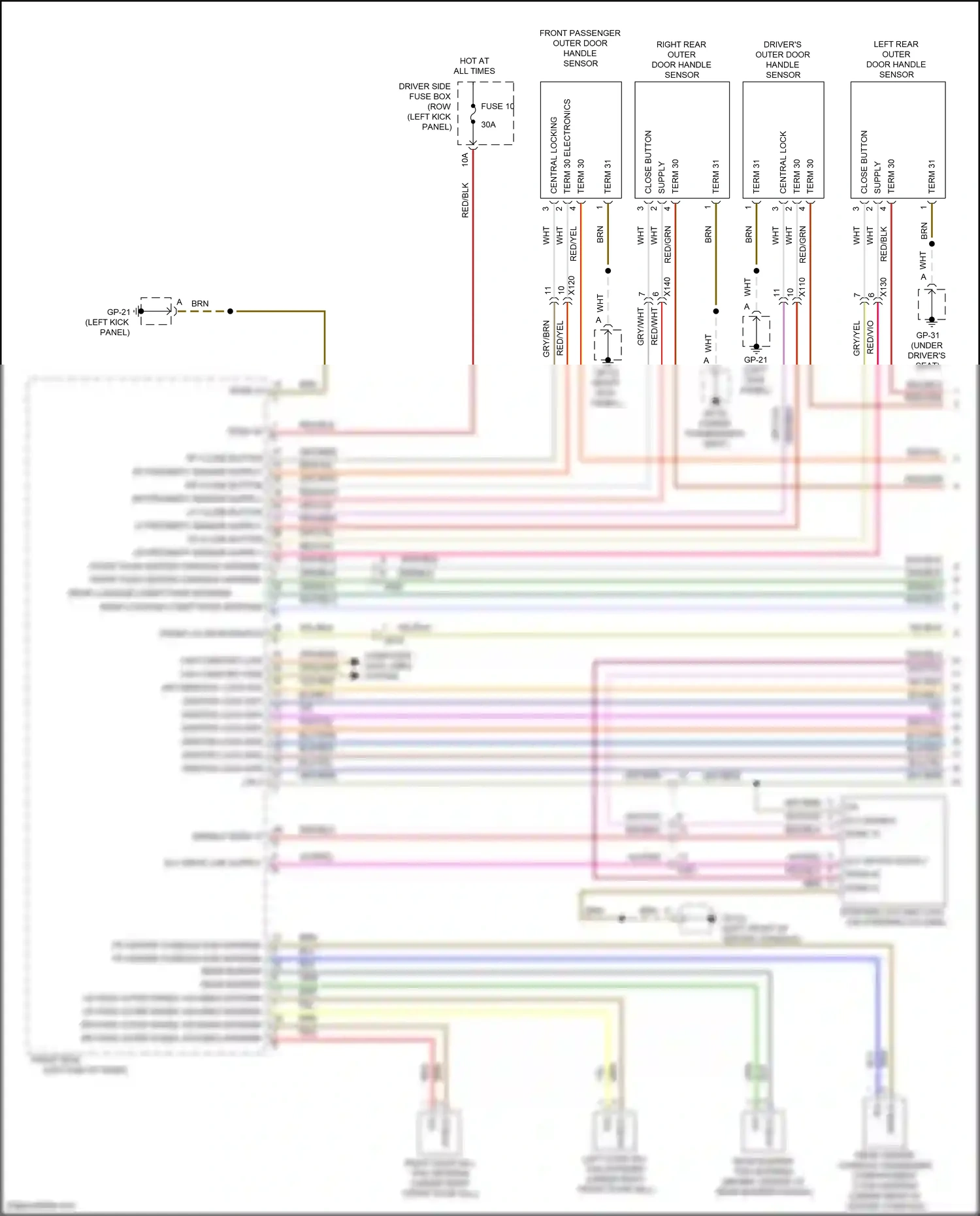 Wiring diagram enable term 15 for Porsche Macan I (2014-2019) (1 of 3)