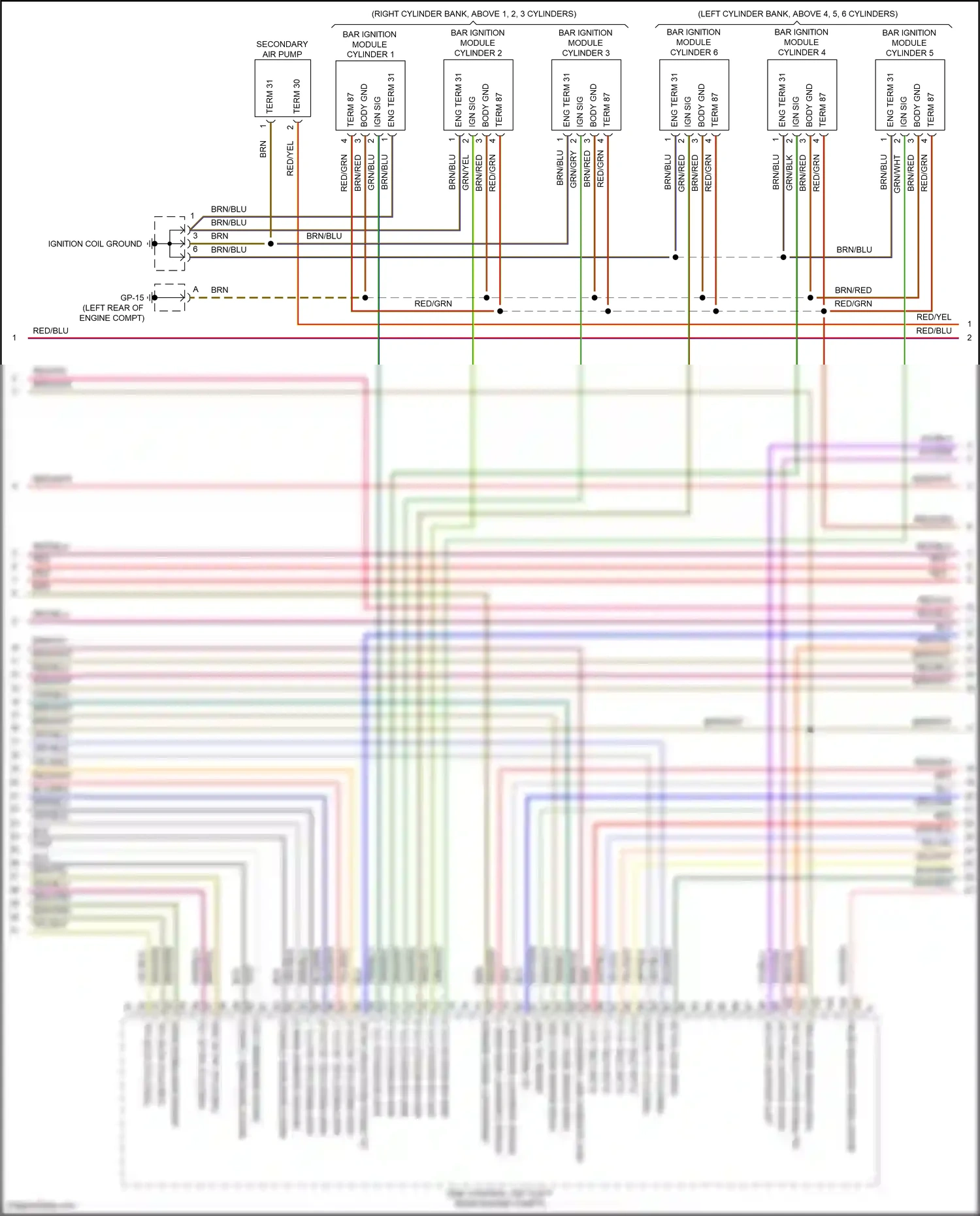 Wiring diagram flow ctrl vlv 2 hs for Porsche Macan I (2014-2019) (1 of 2)