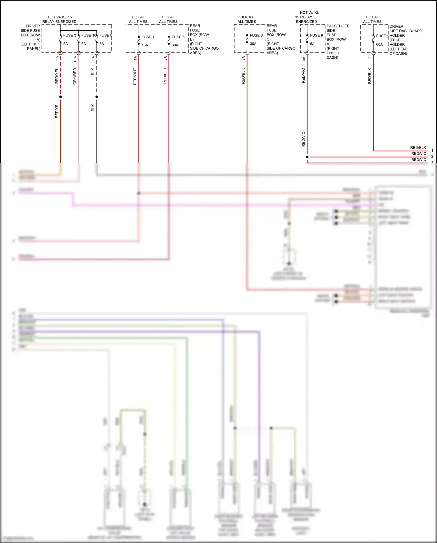 Wiring diagram fuse 8 for Porsche Macan I (2014-2019) (3 of 23)