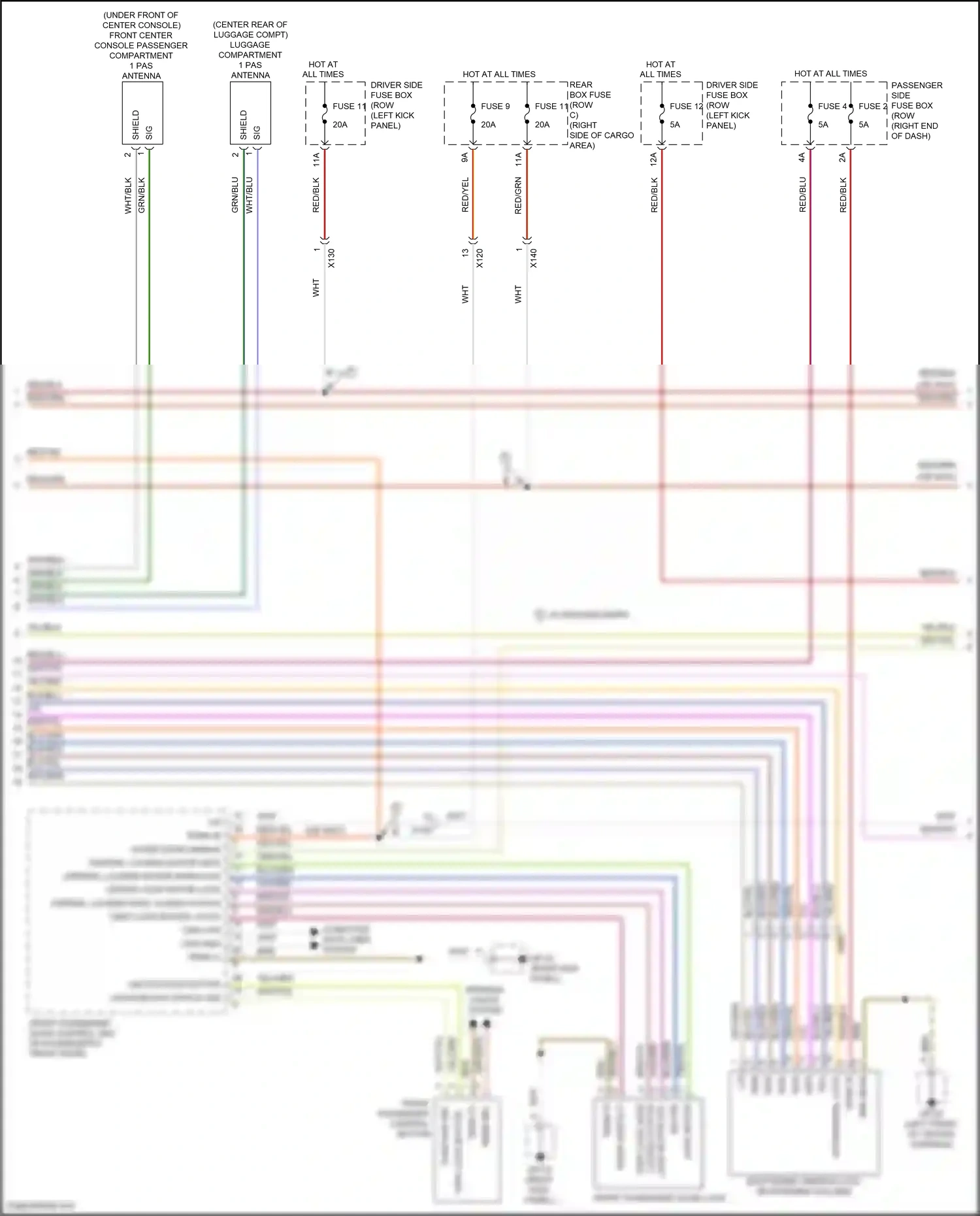 Wiring diagram fuse 9 for Porsche Macan I (2014-2019) (11 of 21)