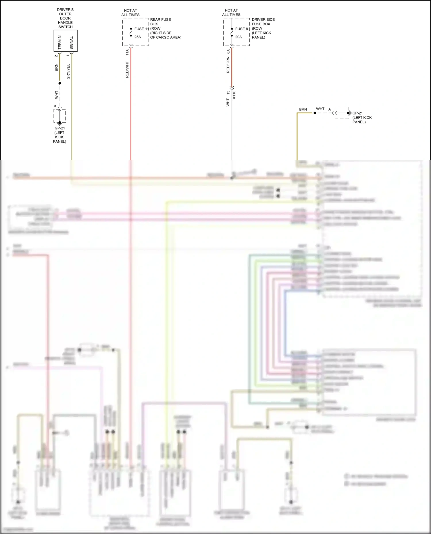Wiring diagram gp-21 for Porsche Macan I (2014-2019) (2 of 25)