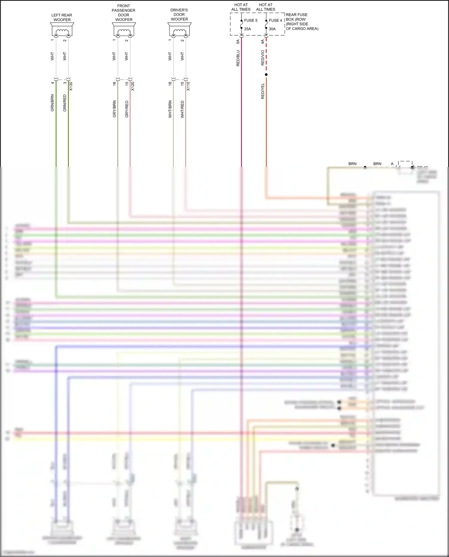 Wiring diagram red for Porsche Macan I (2014-2019) (17 of 52)