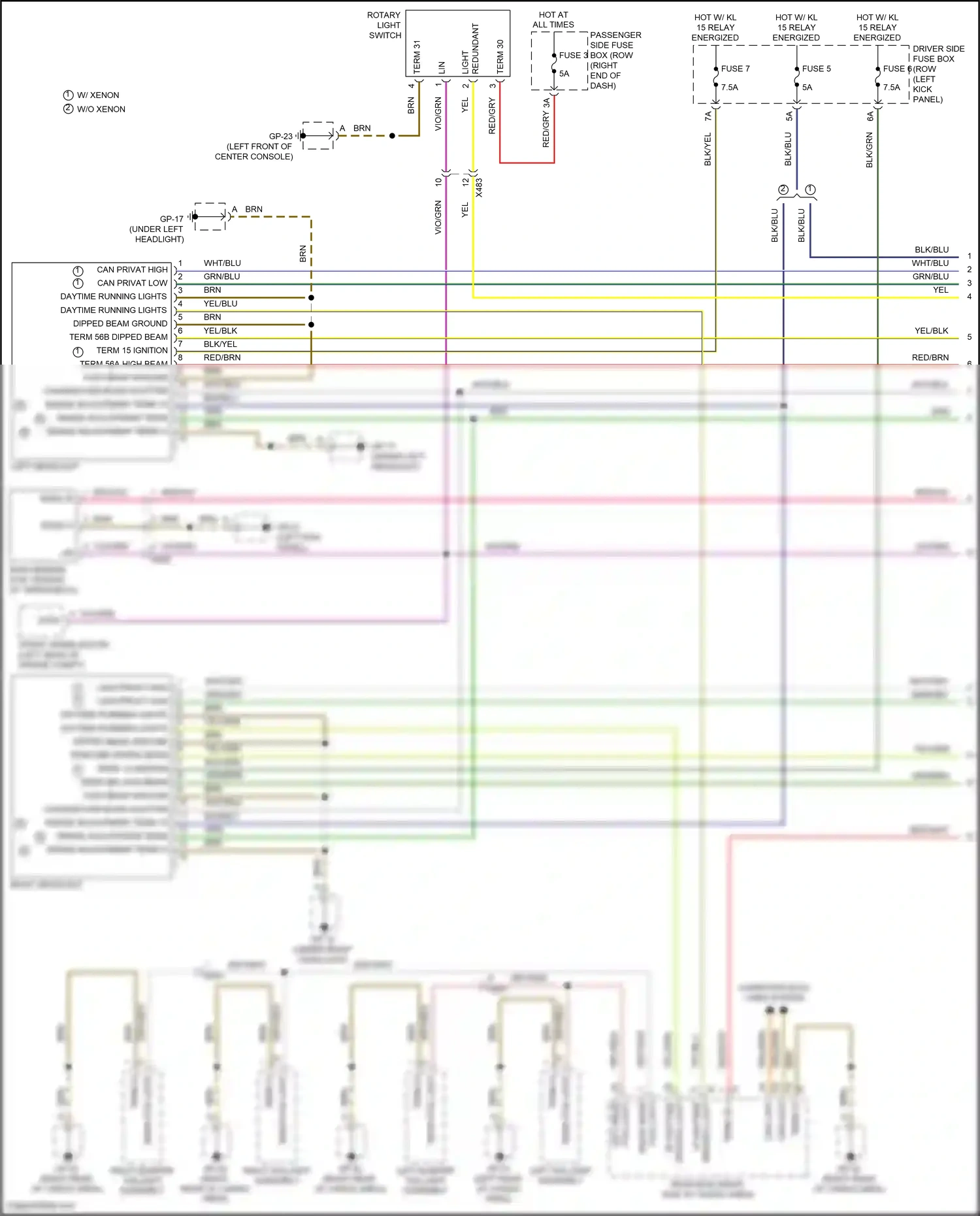 Wiring diagram red/gry for Porsche Macan I (2014-2019) (1 of 37)