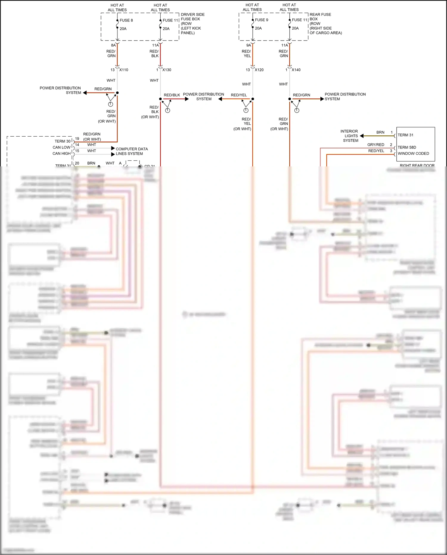 Wiring diagram red/gry for Porsche Macan I (2014-2019) (23 of 37)