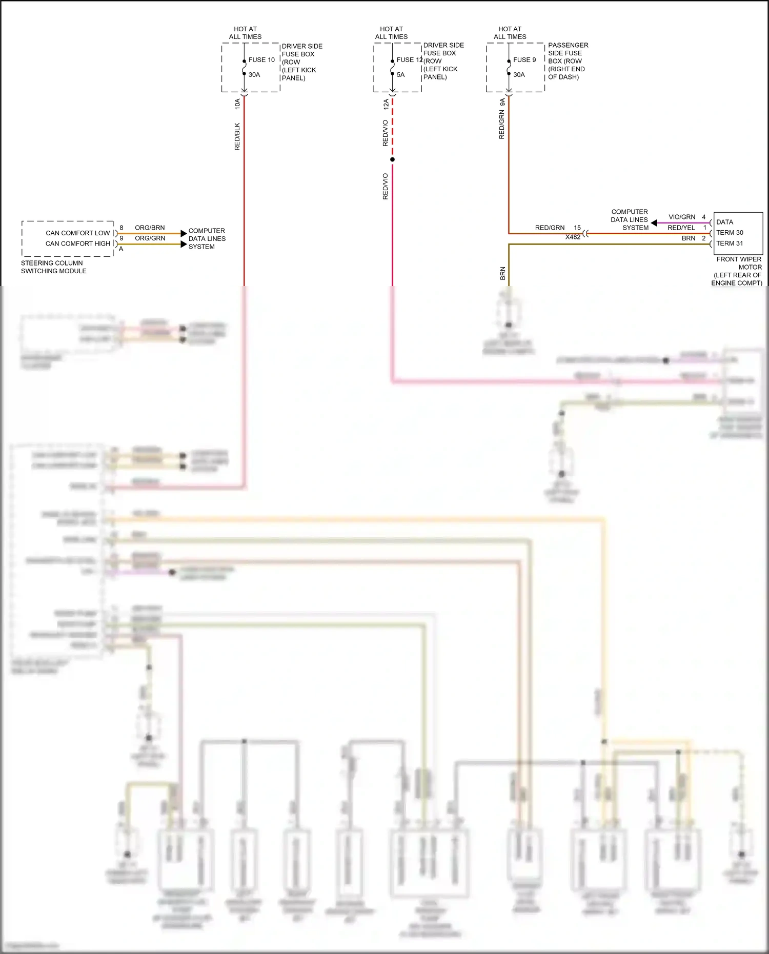 Wiring diagram red/yel for Porsche Macan I (2014-2019) (18 of 65)