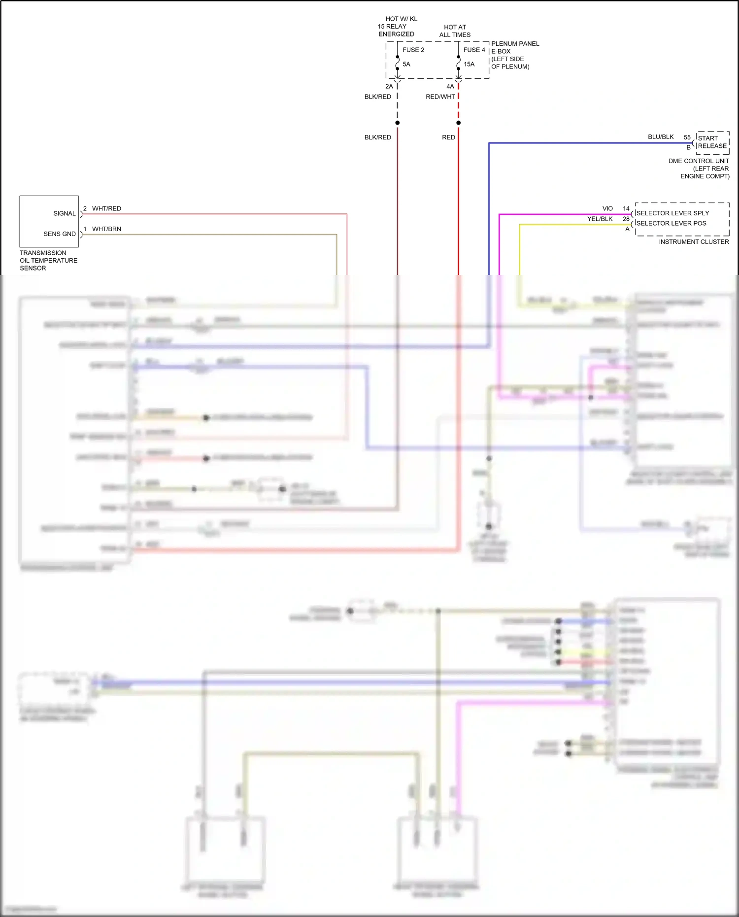 Wiring diagram seats system for Porsche Macan I (2014-2019) (1 of 4)