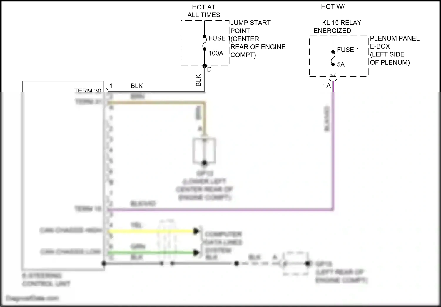 Wiring diagram term 15 for Porsche Macan I (2014-2019) (21 of 33)