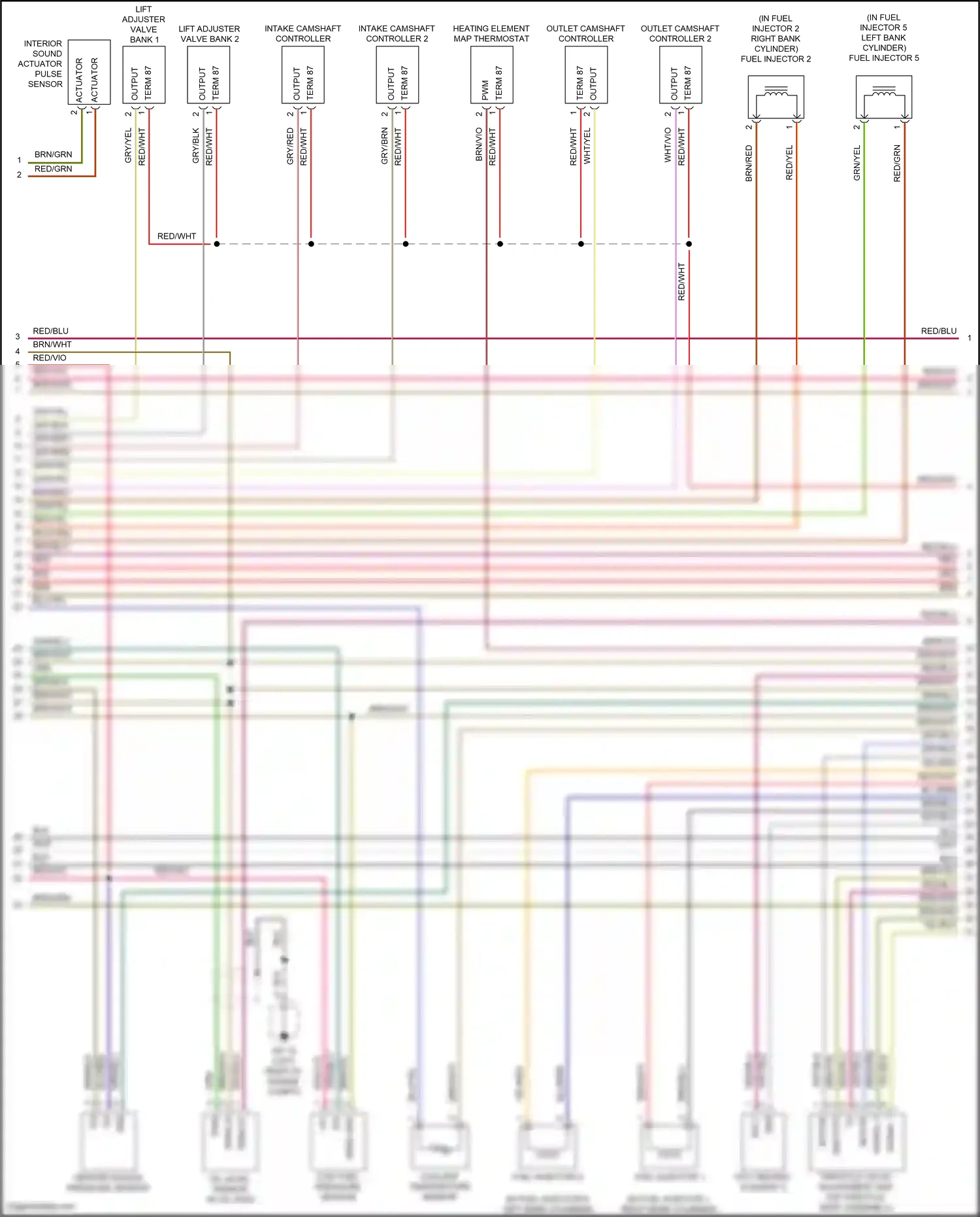 Wiring diagram venturi nozzle pressure sensor for Porsche Macan I (2014-2019) (1 of 2)