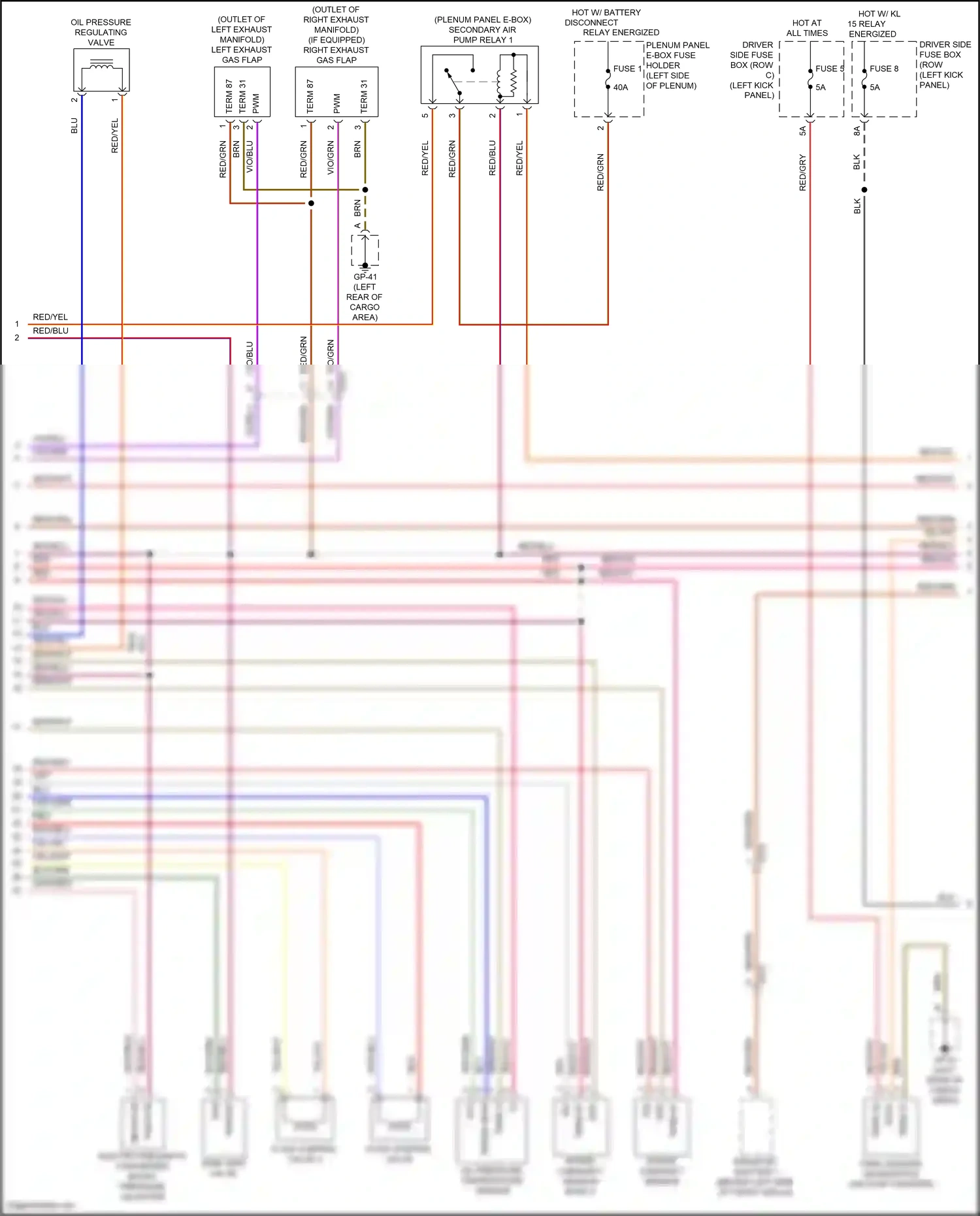 Wiring diagram vio/blu for Porsche Macan I (2014-2019) (13 of 15)