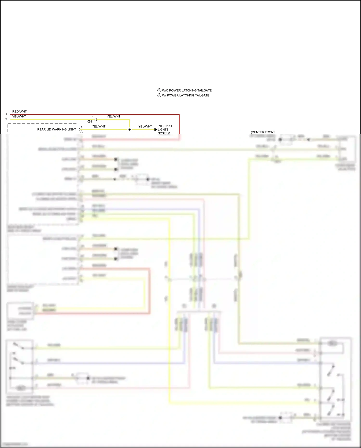 Wiring diagram yel for Porsche Macan I (2014-2019) (10 of 47)
