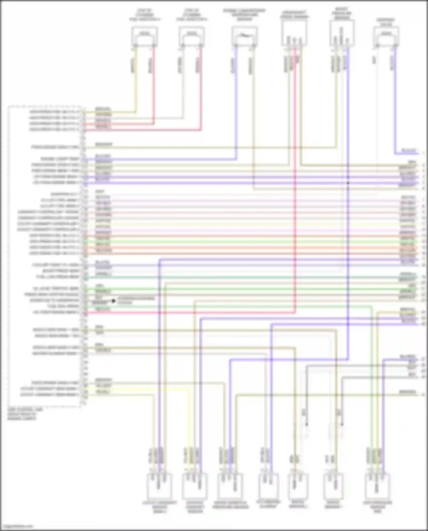 Panamera 4 Porsche 970 facelift (2013-2016): Wiring diagram engine performance 3.0l turbo (1 of 7)
