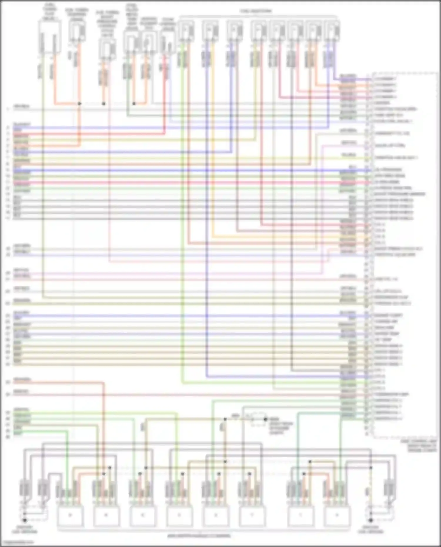 Panamera 4 Porsche 970 facelift (2013-2016): Wiring diagram engine performance 4.8l turbo (5 of 5)