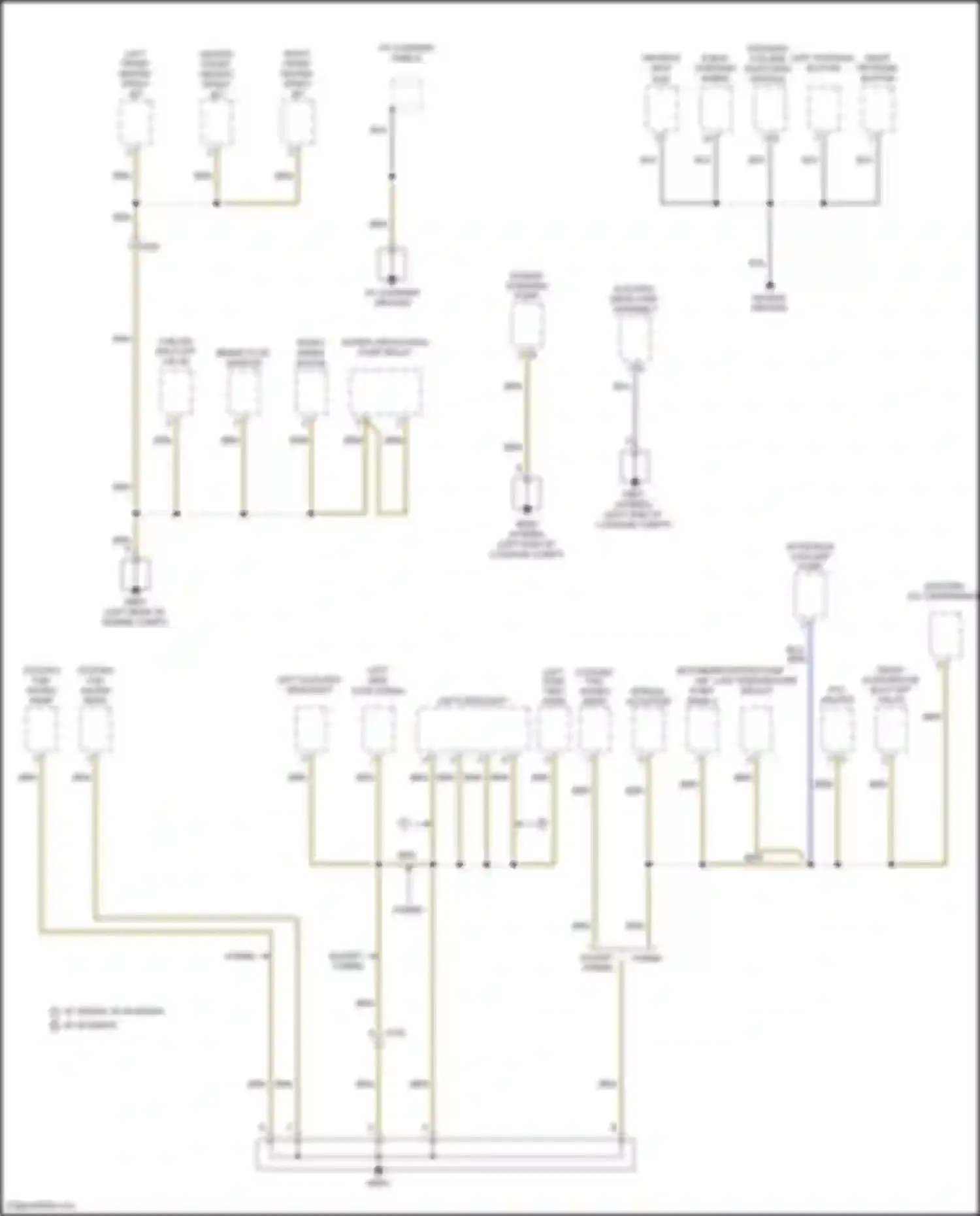 Panamera 4 Porsche 970 facelift (2013-2016): Ground distribution circuit (4 of 7)