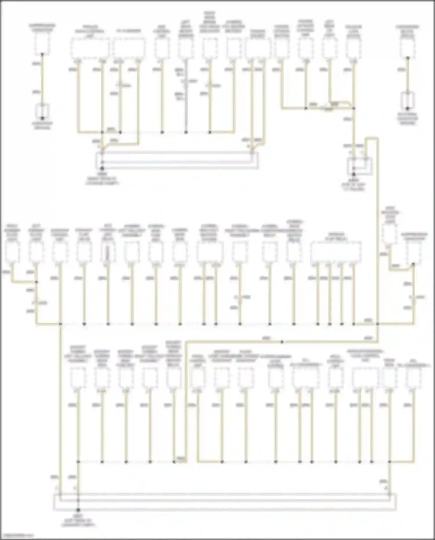 Panamera 4 Porsche 970 facelift (2013-2016): Ground distribution circuit (6 of 7)